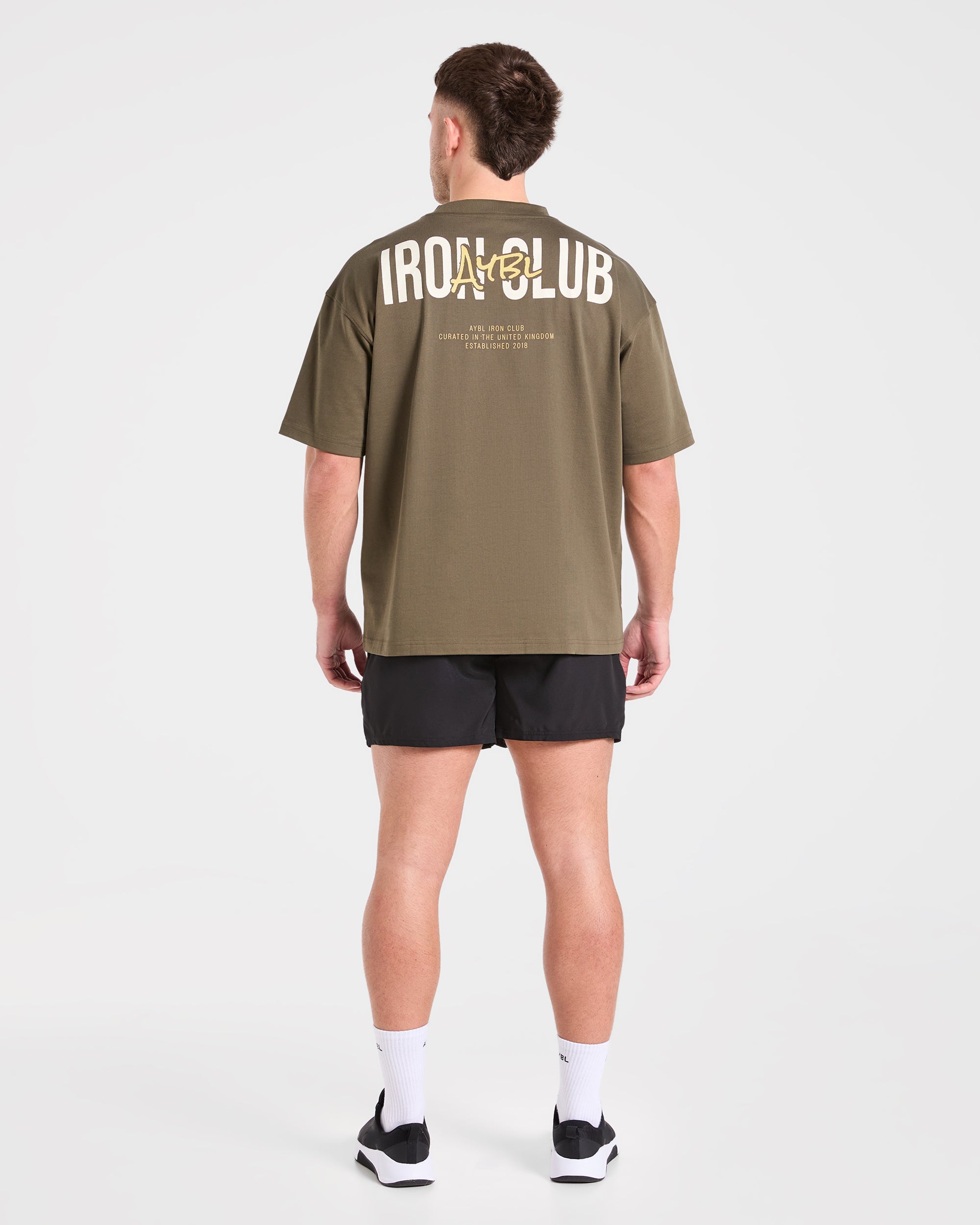 AYBL Iron Club Oversized T Shirt - Olive Grün