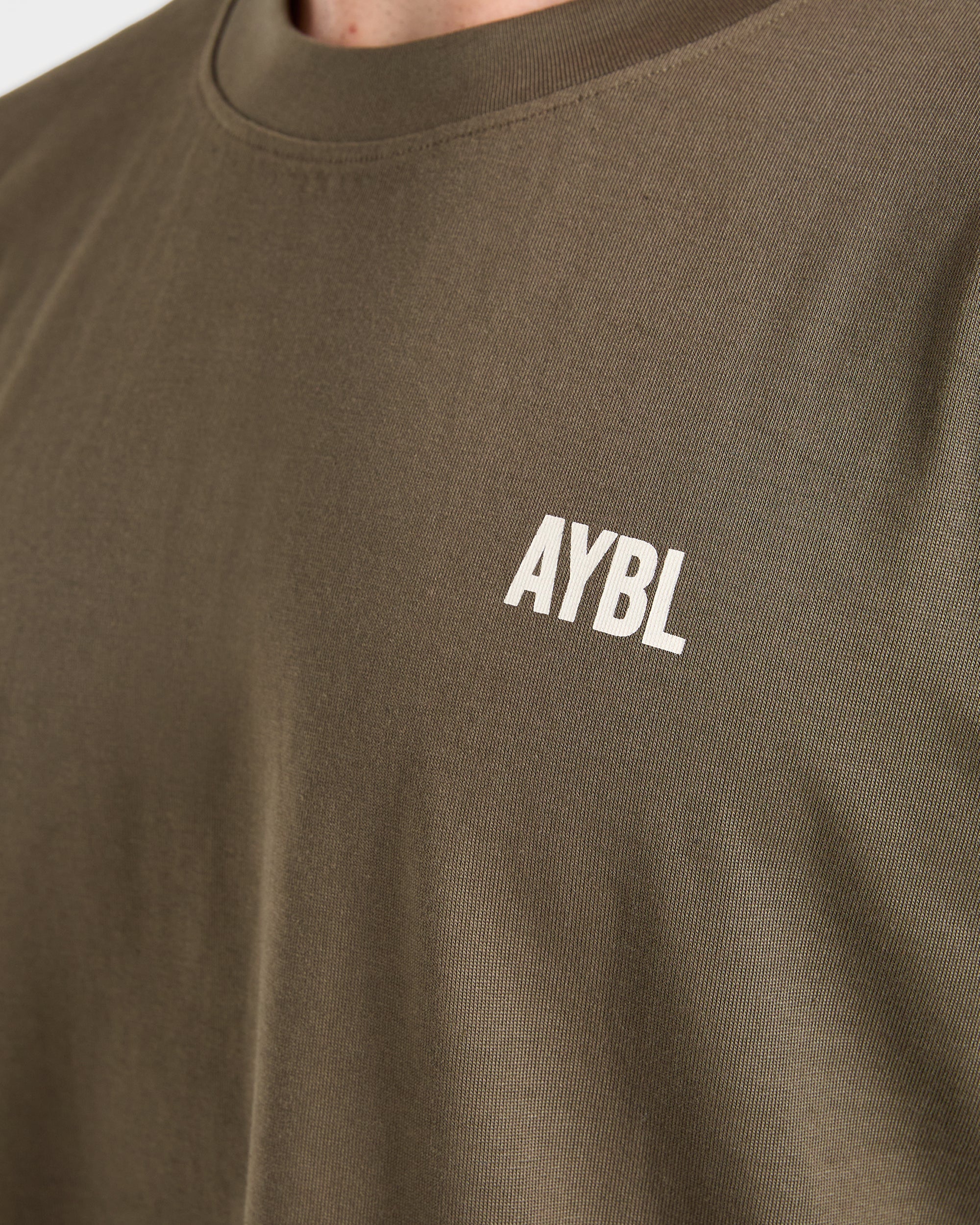 AYBL Iron Club Oversized T Shirt - Olive Grün