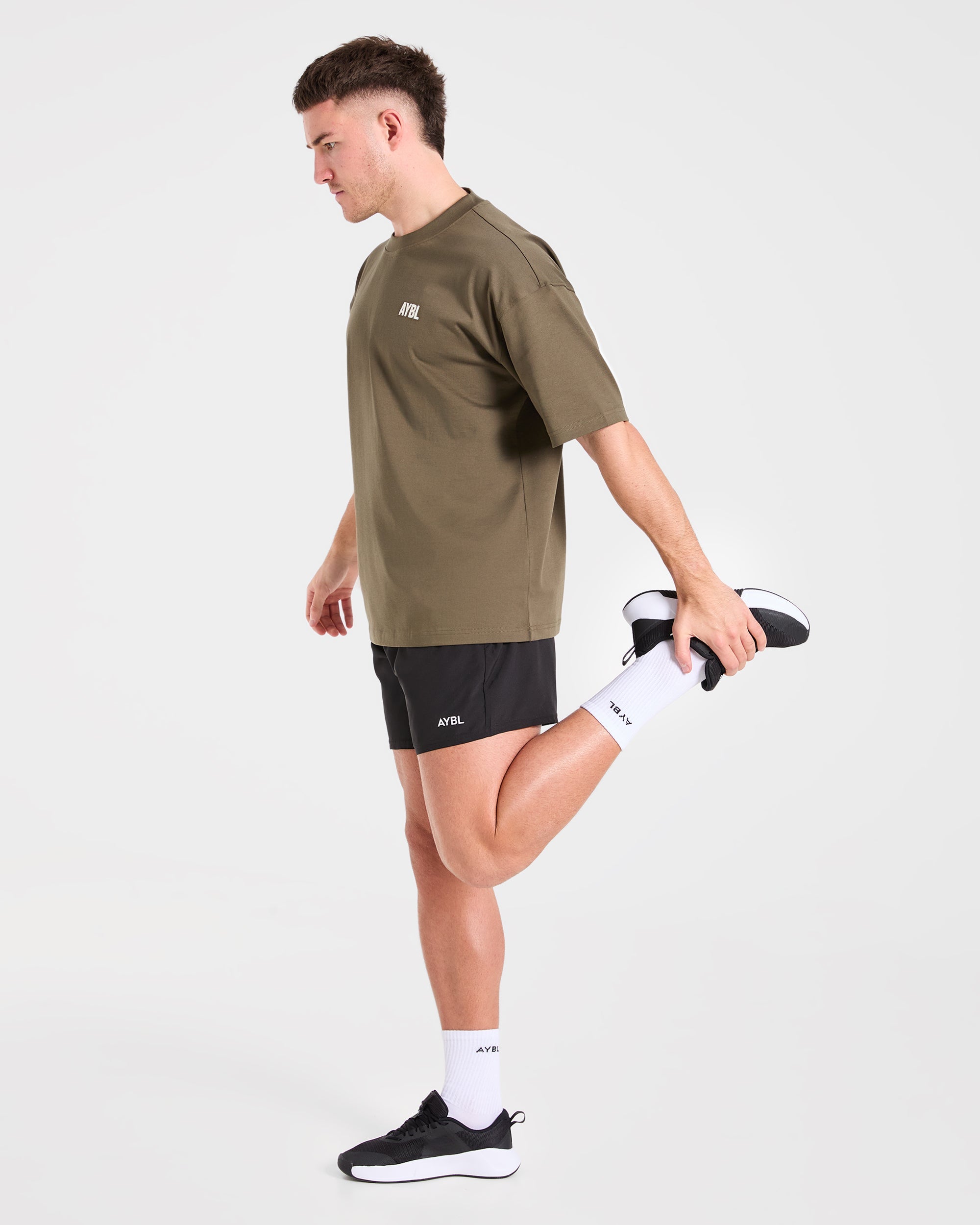 AYBL Iron Club Oversized T Shirt - Olive Grün