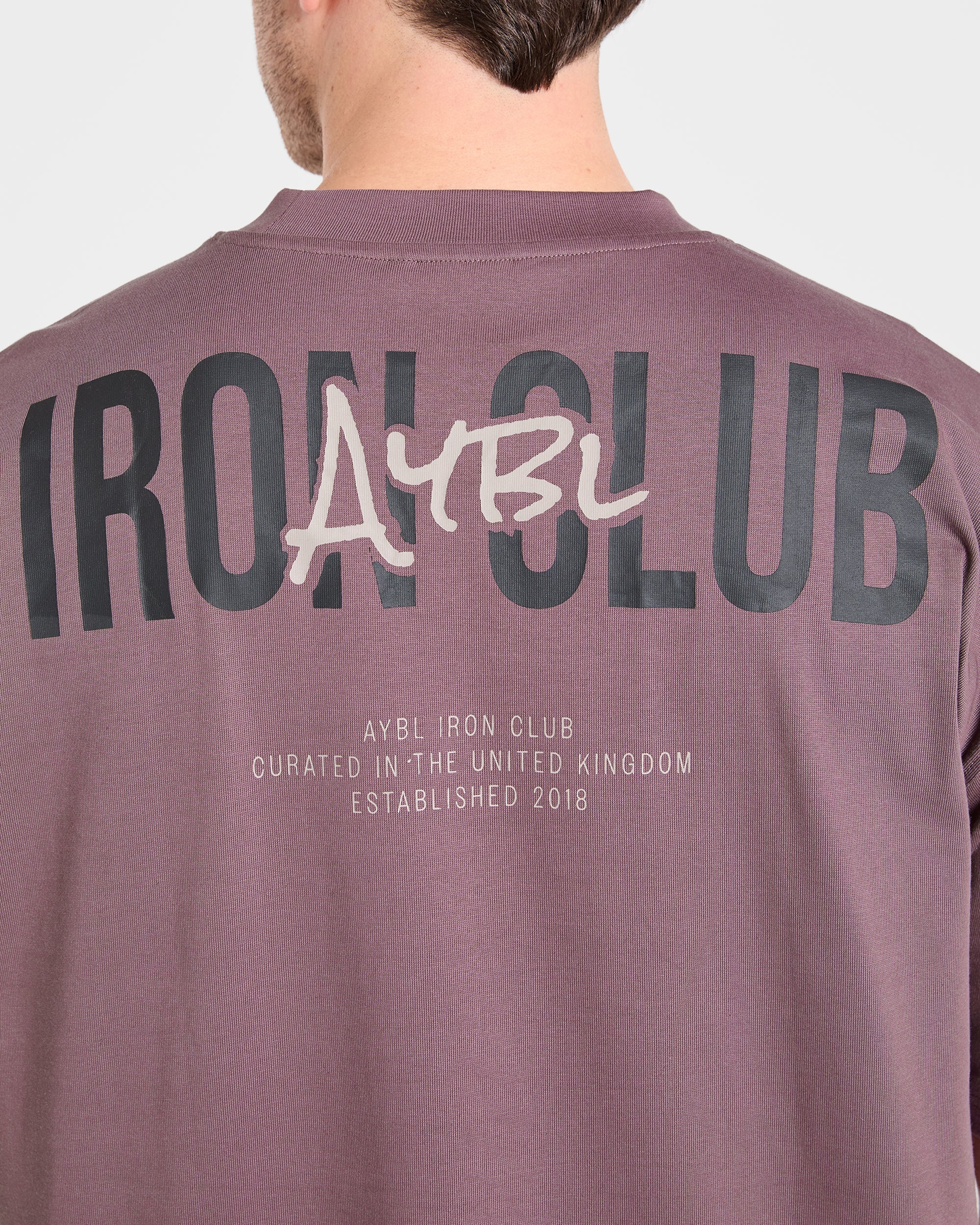 AYBL Iron Club Oversized T Shirt - Flint Violett