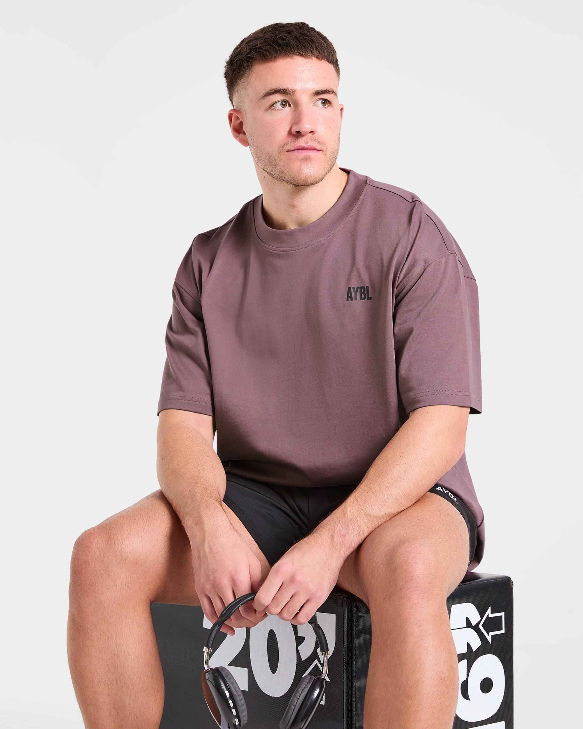 AYBL Iron Club Oversized T Shirt - Flint Violett