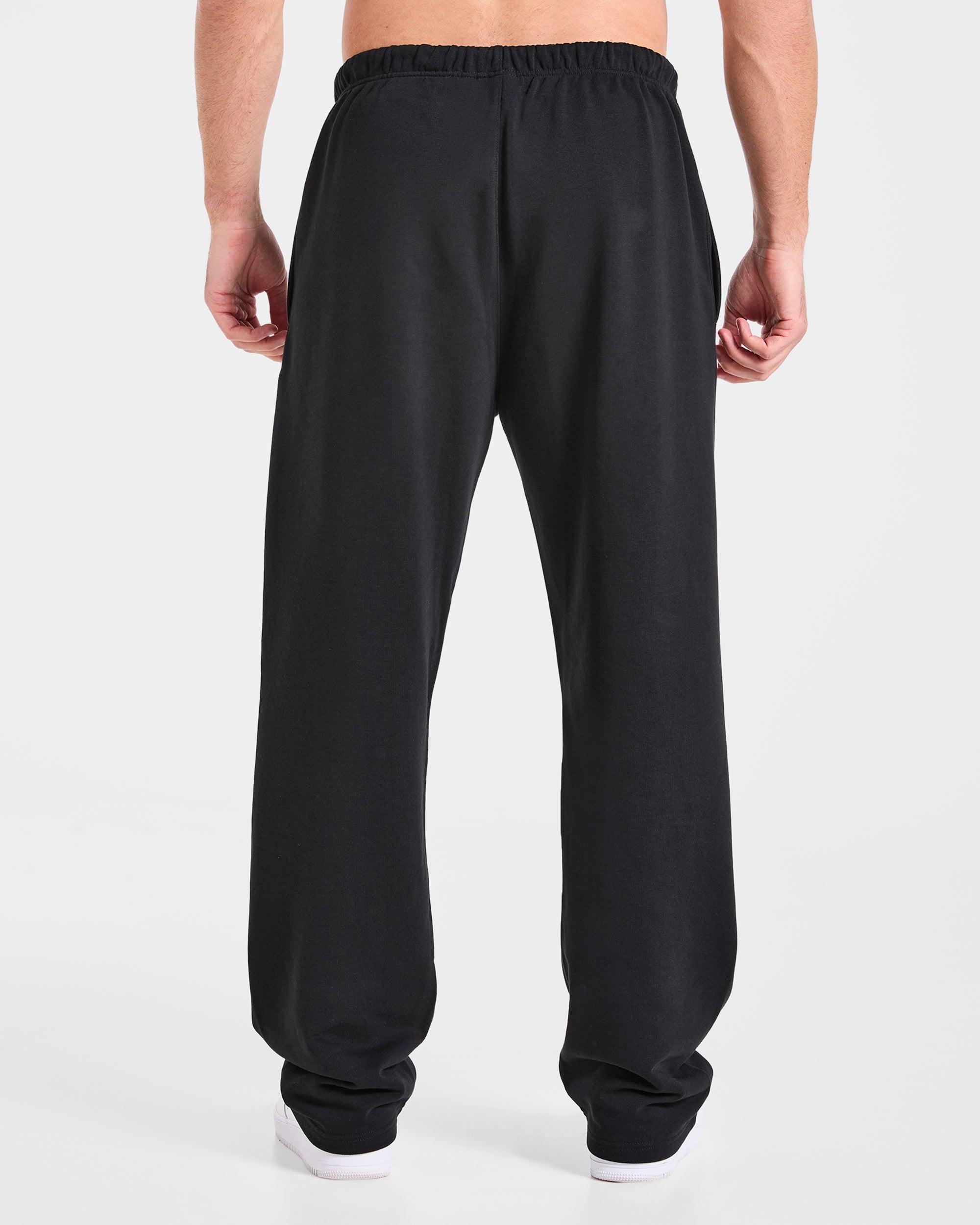Strength Division Oversized Straight Leg Joggers - Schwarz/Blau