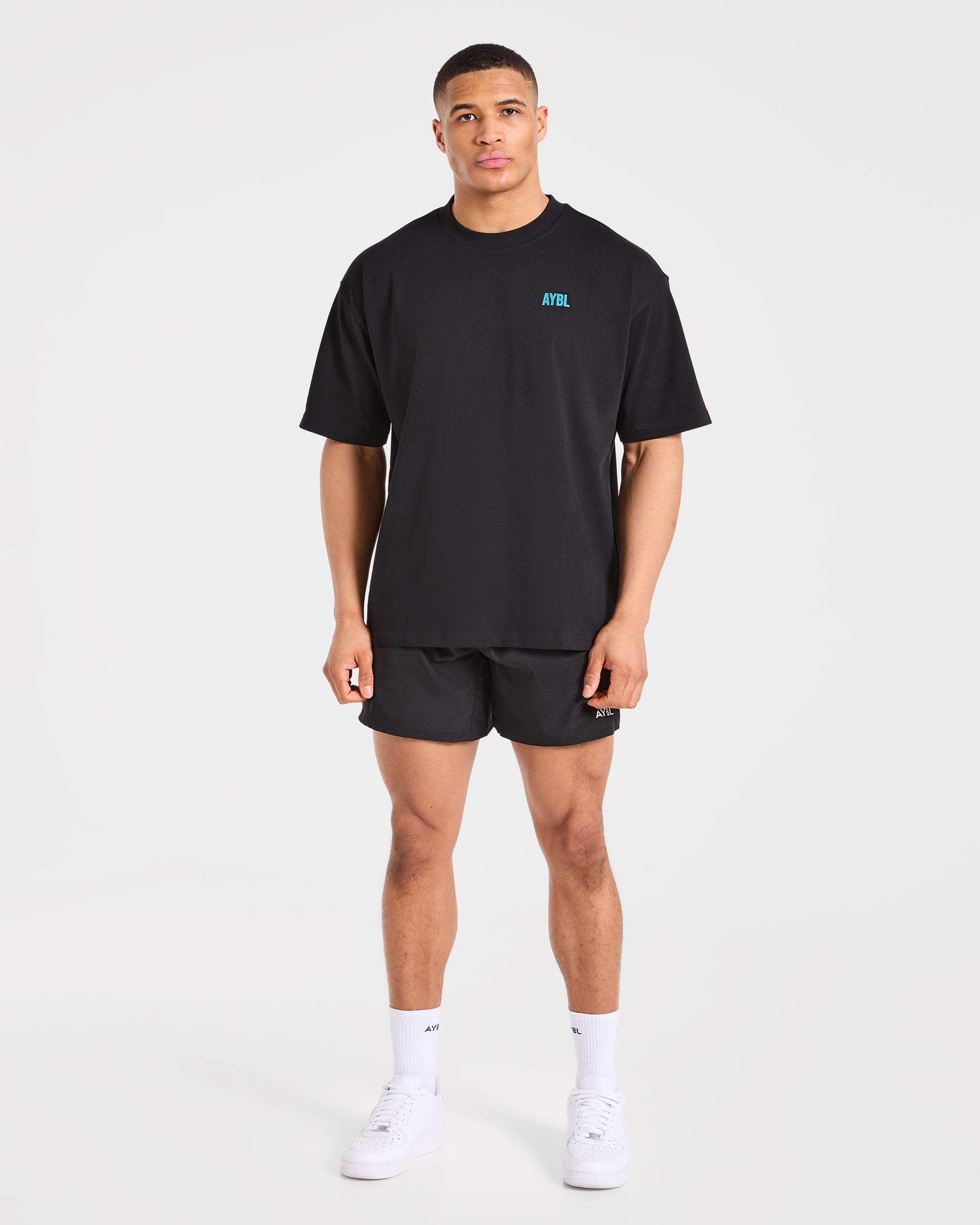 AYBL Iron Club Oversized T Shirt - Schwarz