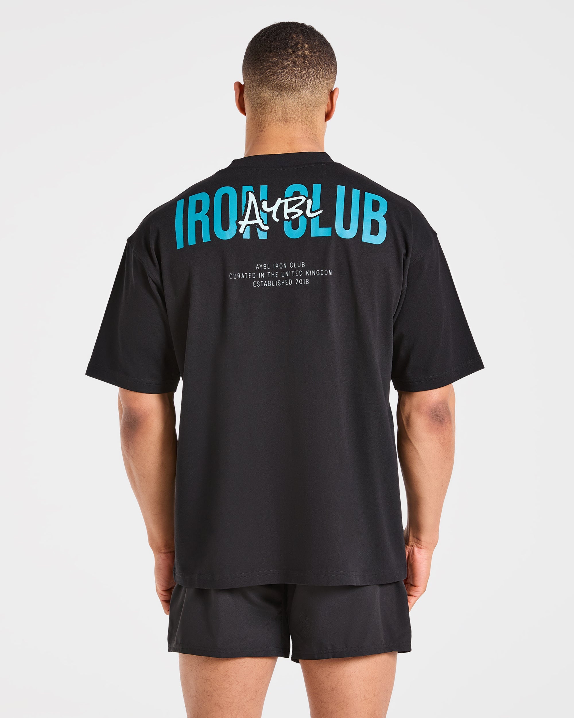 AYBL Iron Club Oversized T Shirt - Schwarz
