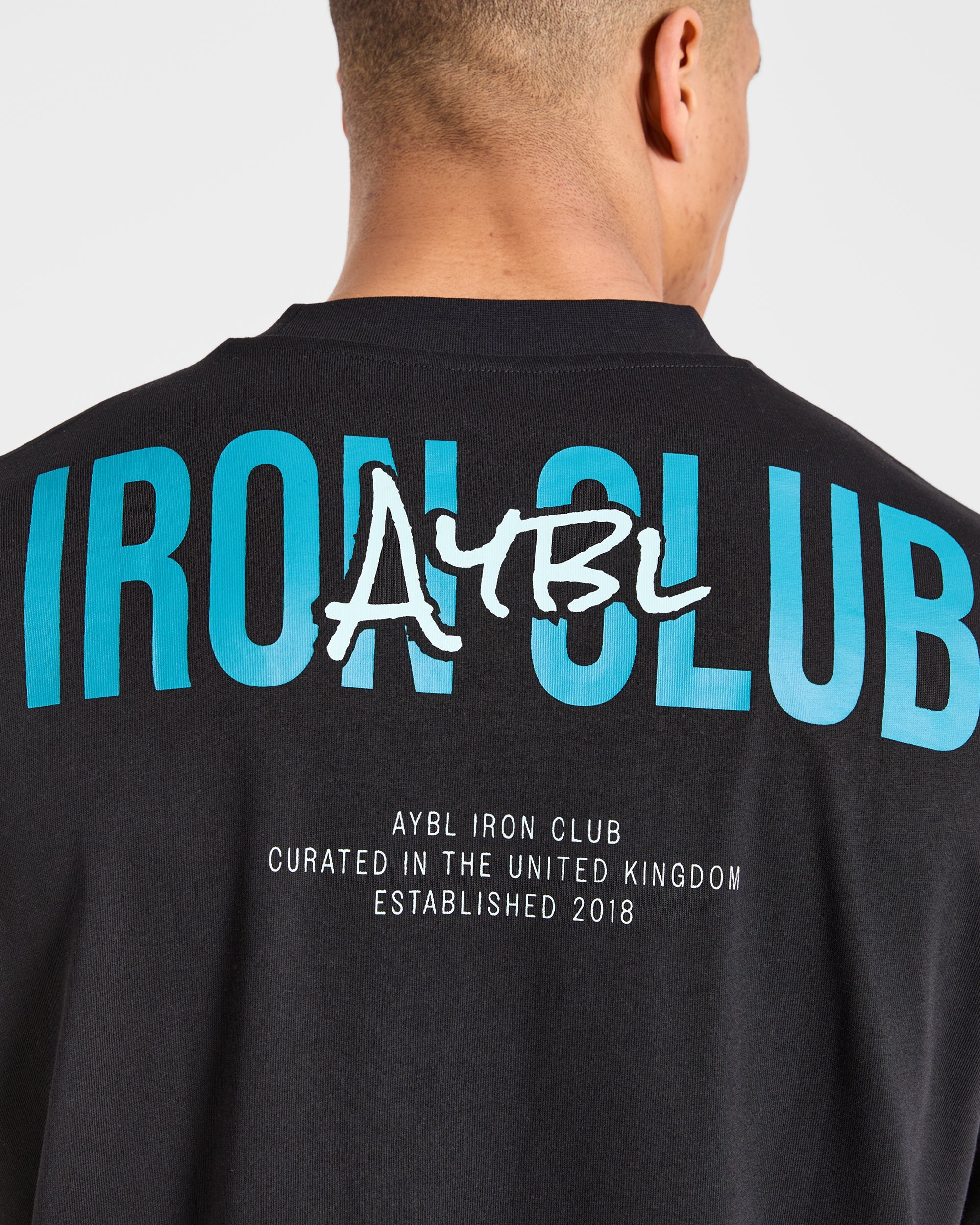 AYBL Iron Club Oversized T Shirt - Schwarz