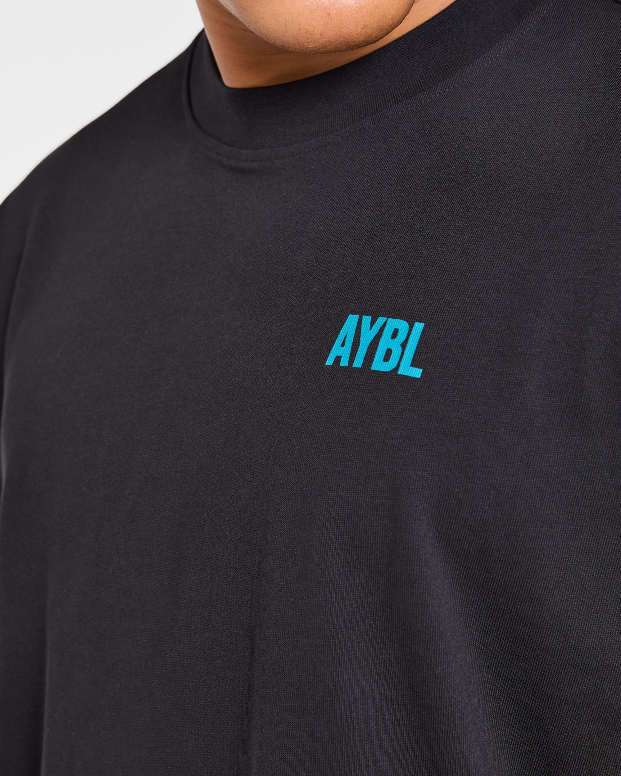 AYBL Iron Club Oversized T Shirt - Schwarz