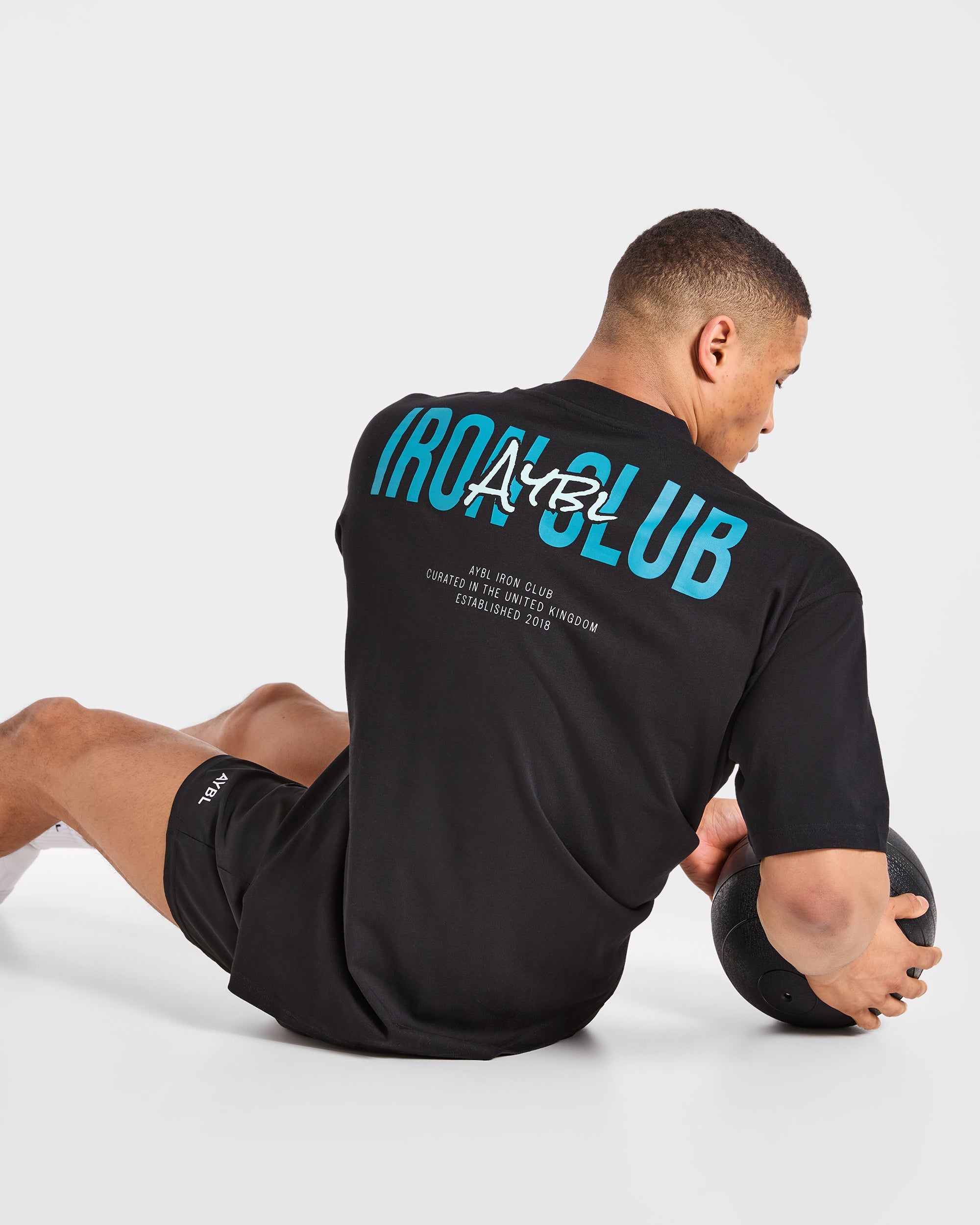 AYBL Iron Club Oversized T Shirt - Schwarz