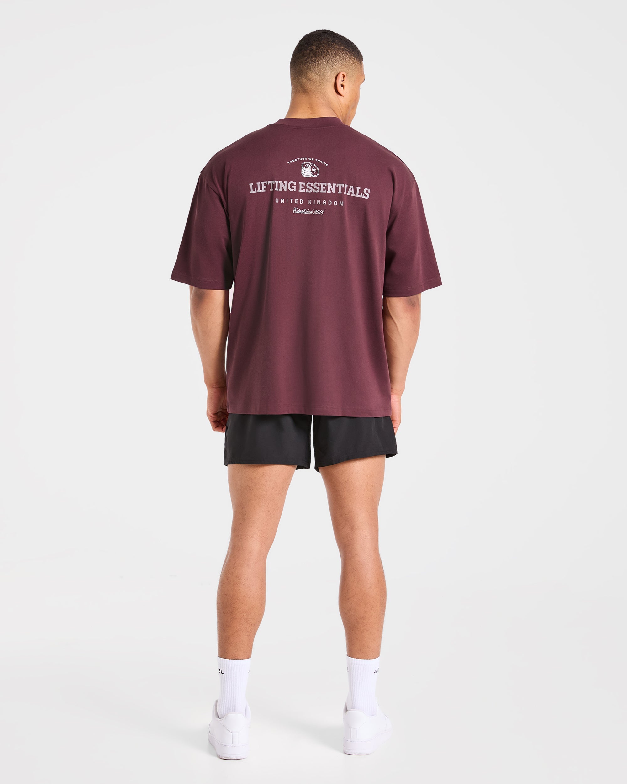 Apex Lifting Essentials Oversized T Shirt - Plum