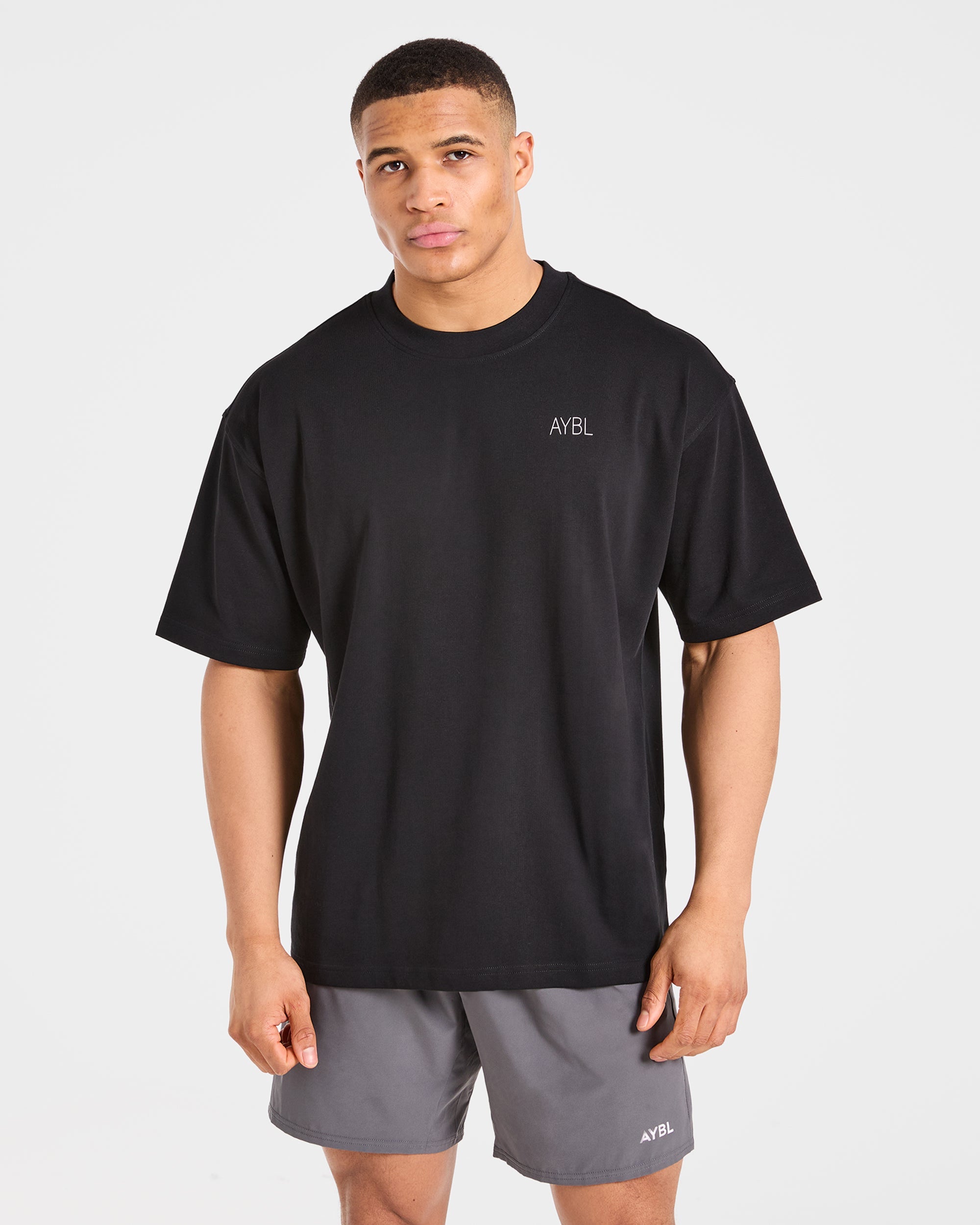 Training Dept. Illustration Oversized T Shirt - Schwarz