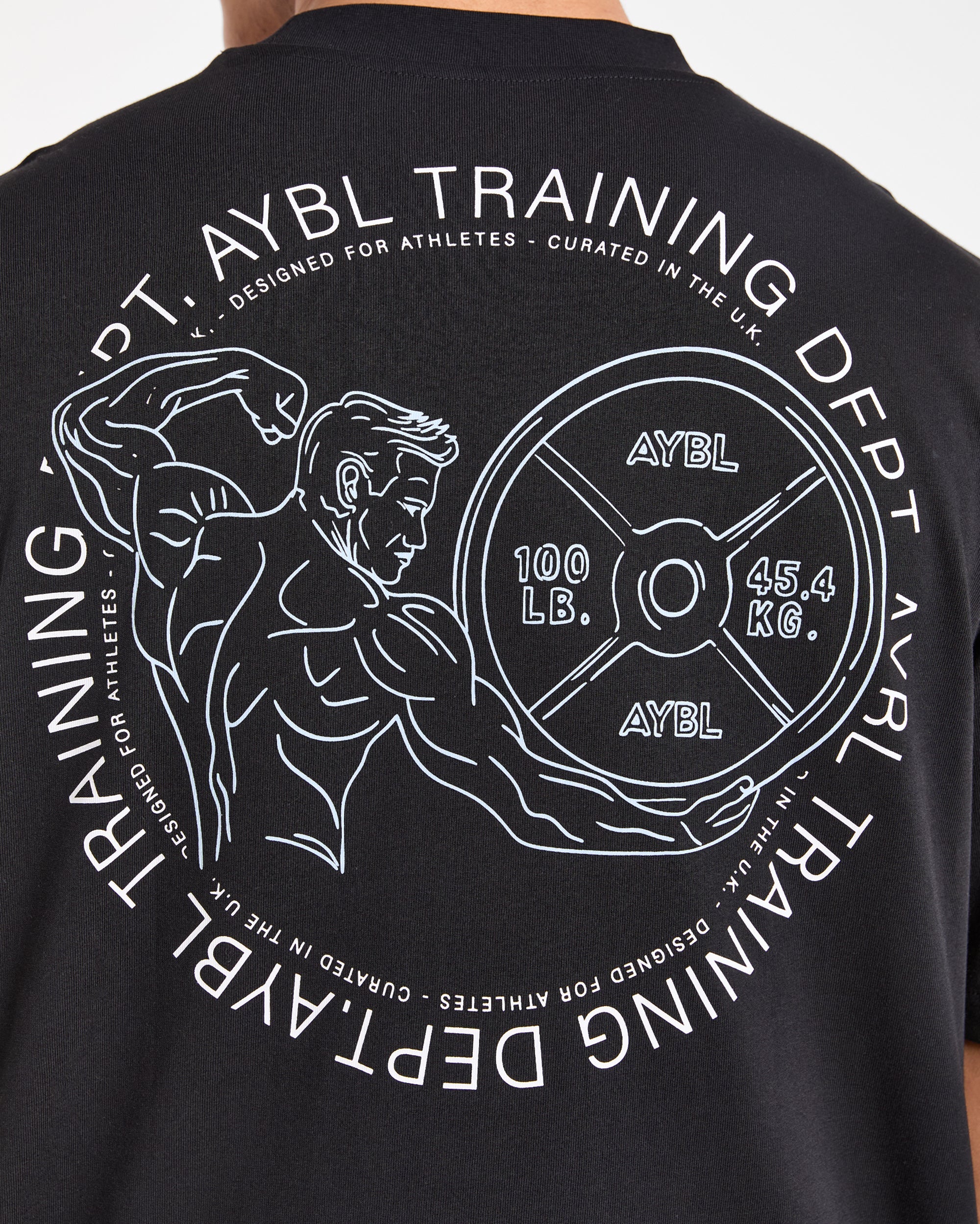 Training Dept. Illustration Oversized T Shirt - Schwarz