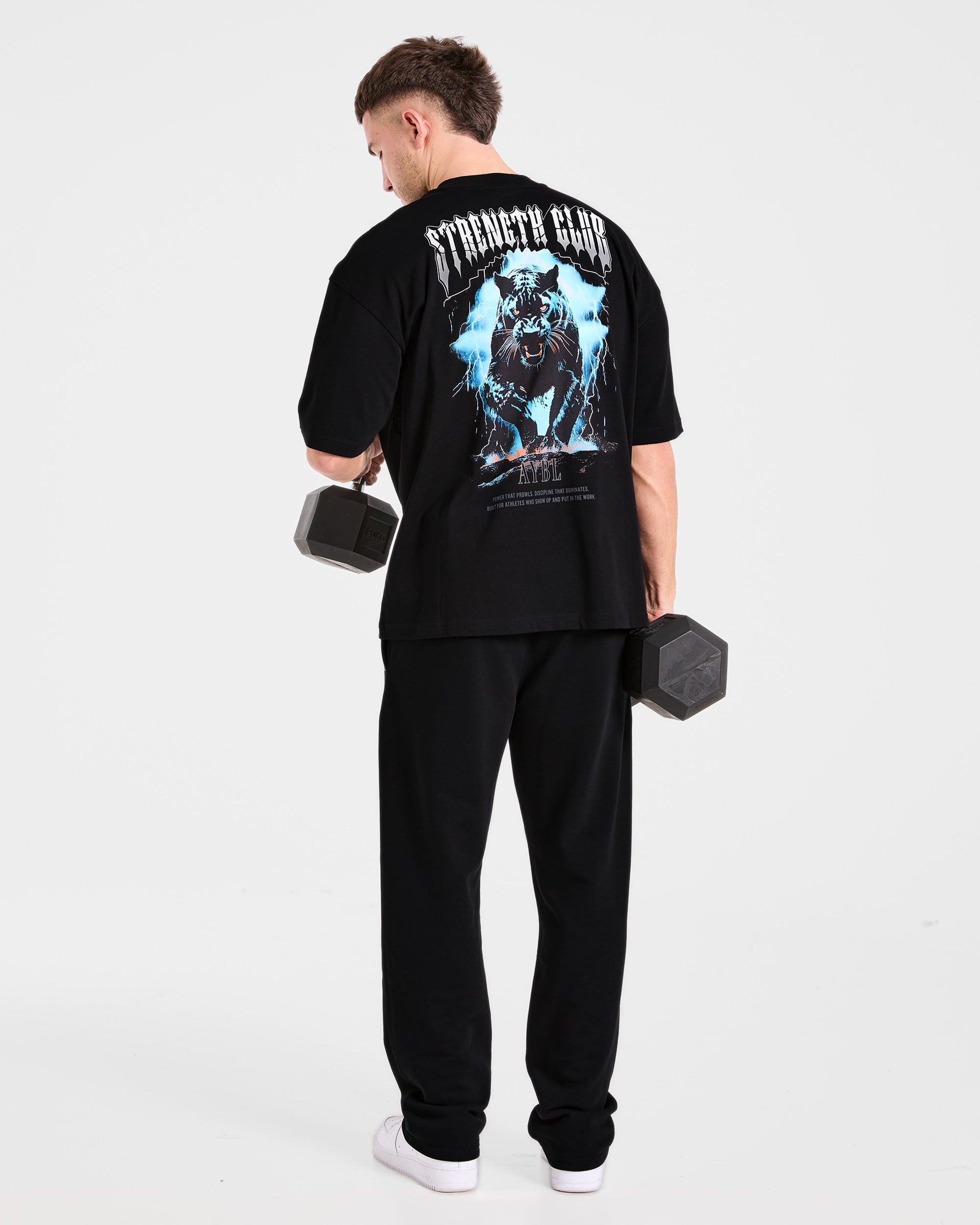 Hunt Your Goals Oversized T Shirt - Schwarz