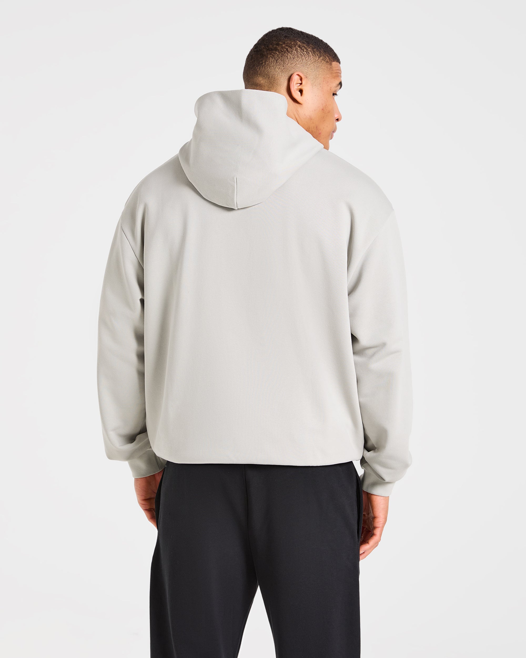 Strength Division Oversized Hoodie - Iced Grau