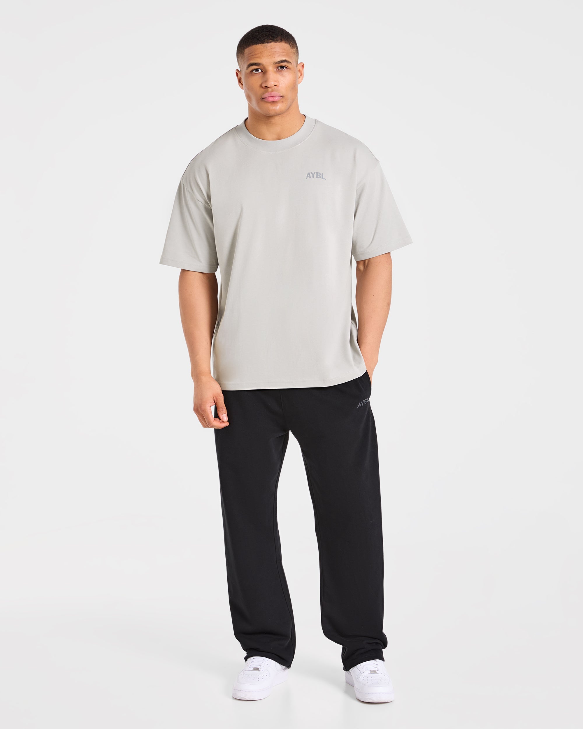 Strength Division Oversized T Shirt - Iced Grau