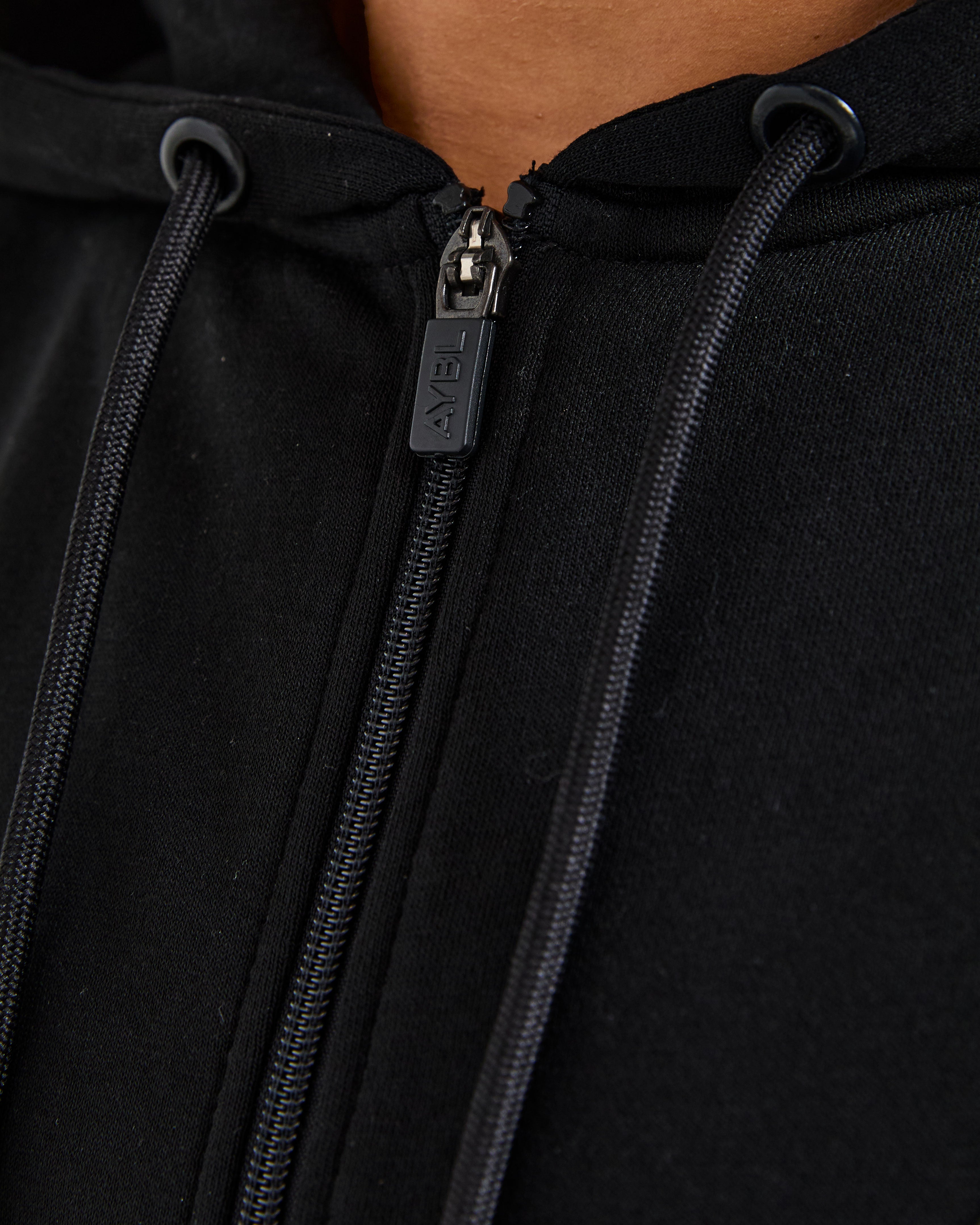 Lifestyle Oversized Zip Up Hoodie - Schwarz