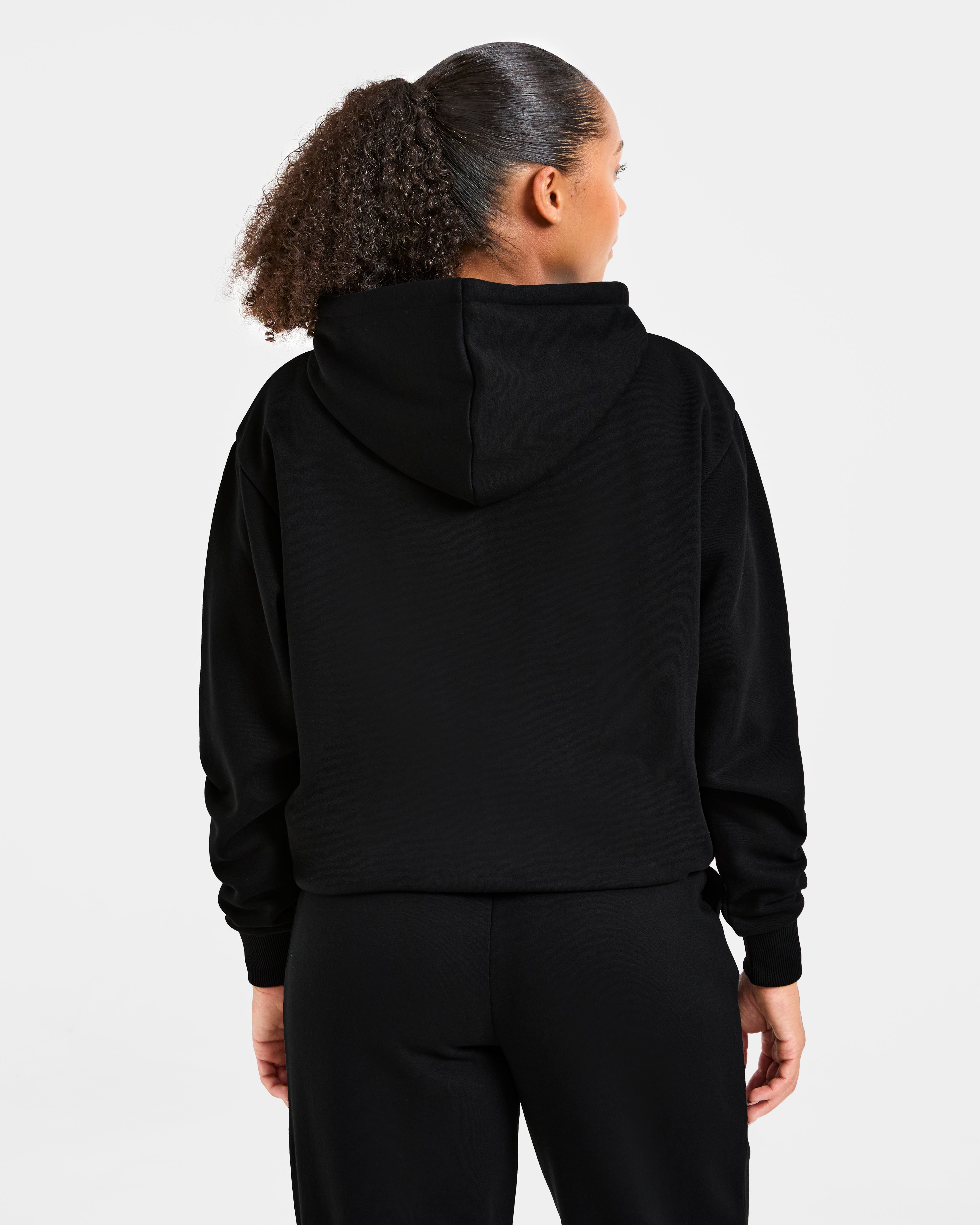 Lifestyle Oversized Zip Up Hoodie - Schwarz