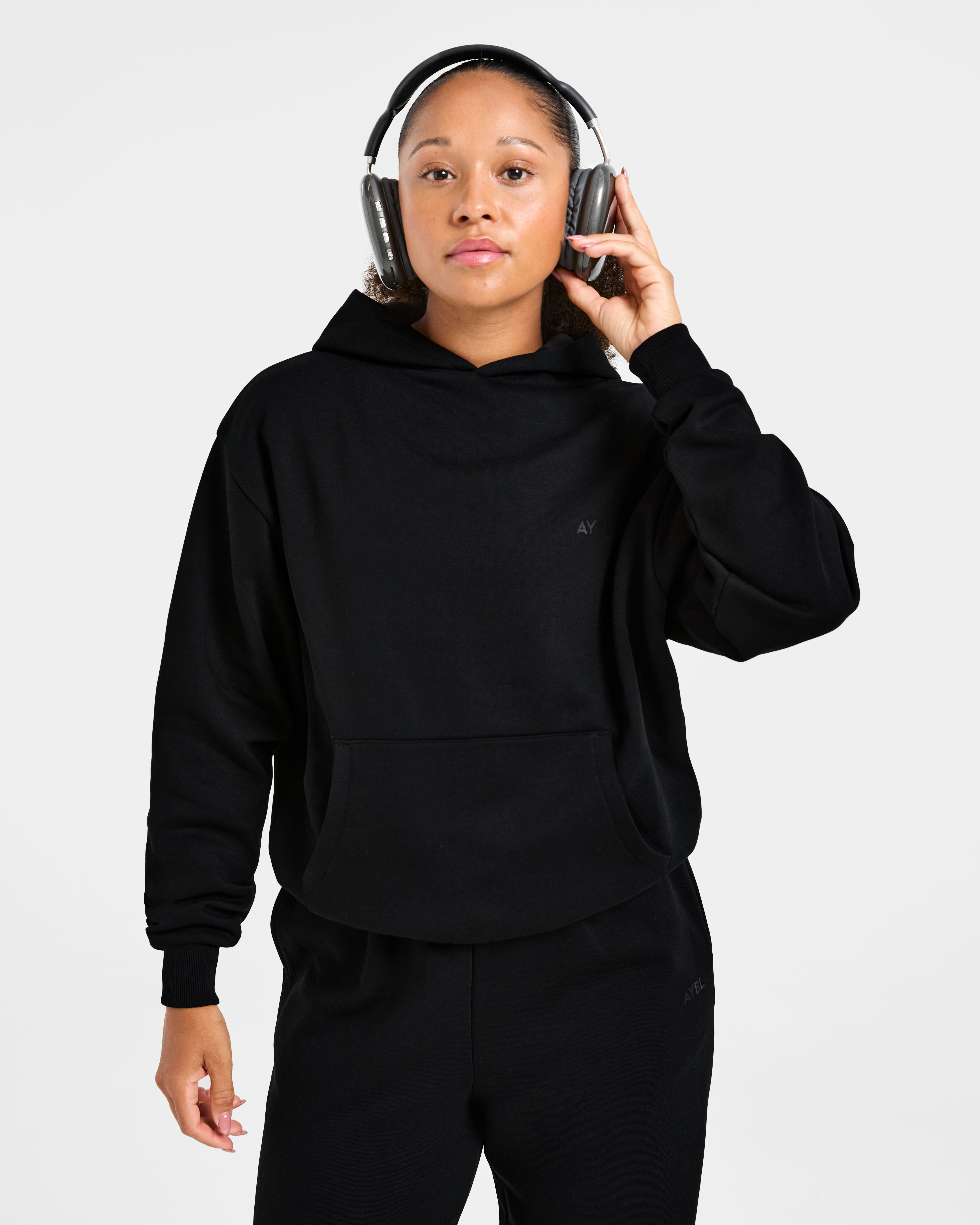 Lifestyle Oversized Hoodie - Schwarz