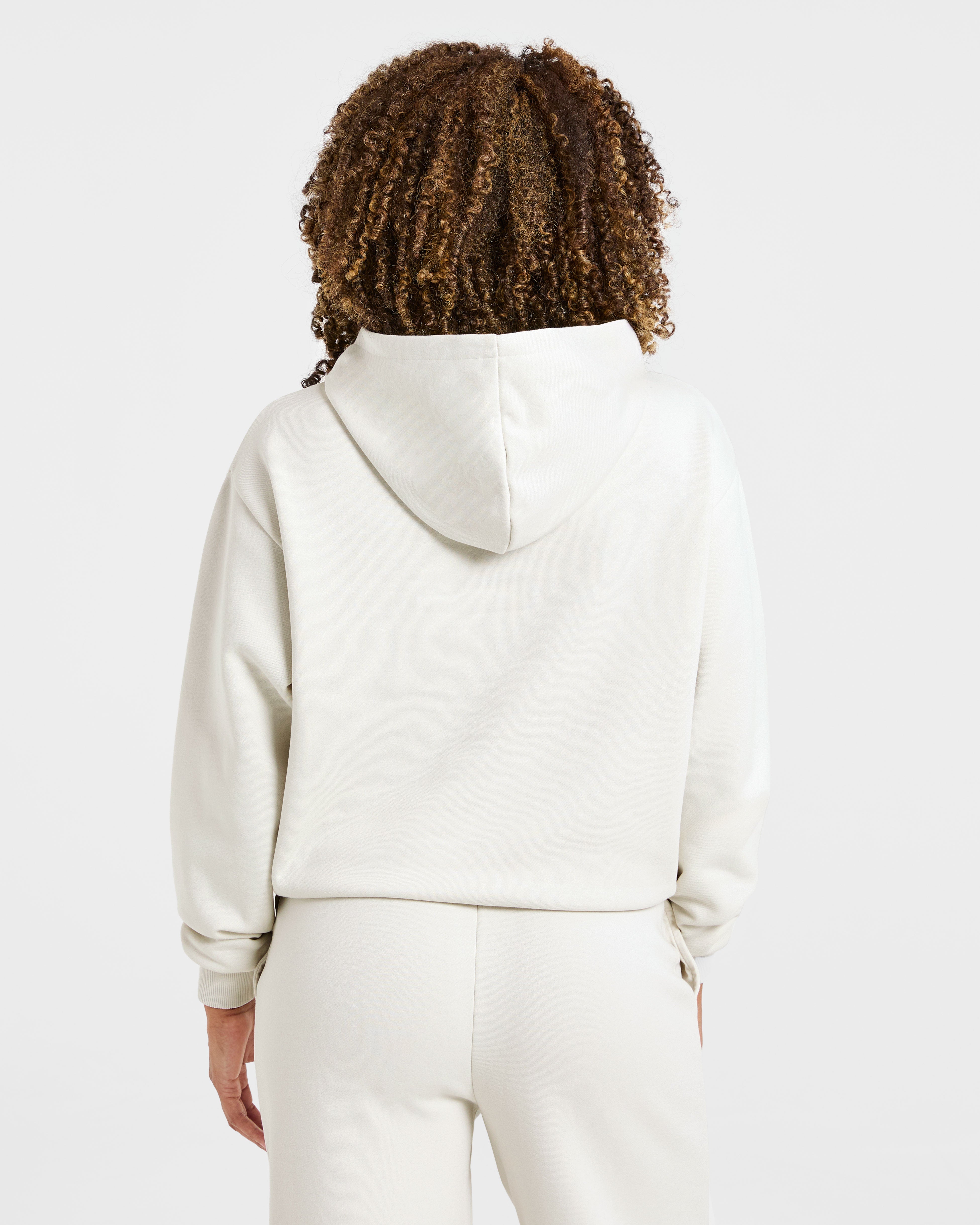 Lifestyle Oversized Hoodie - Off Weiß
