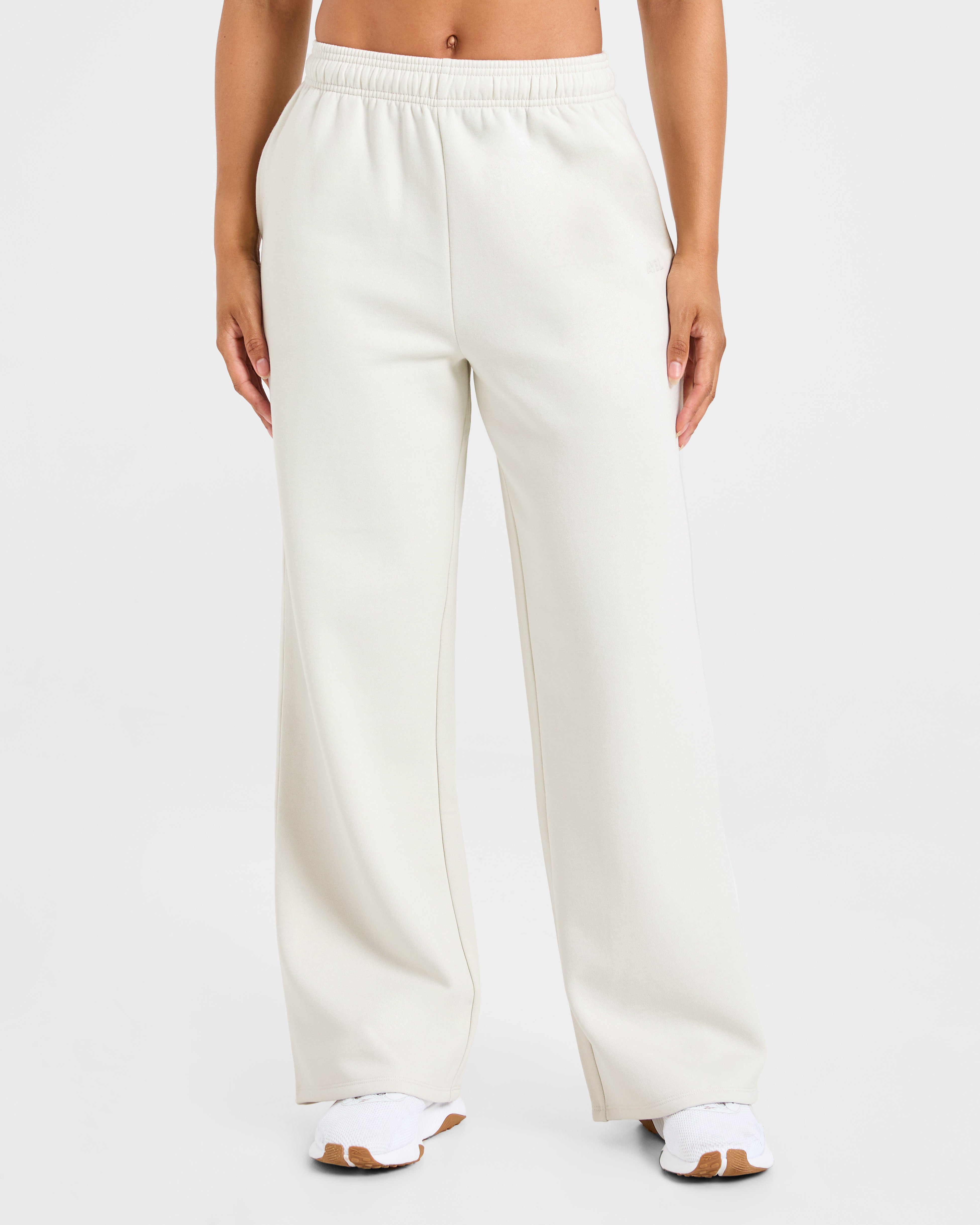 Lifestyle Oversized Straight Leg Joggers - Off Weiß