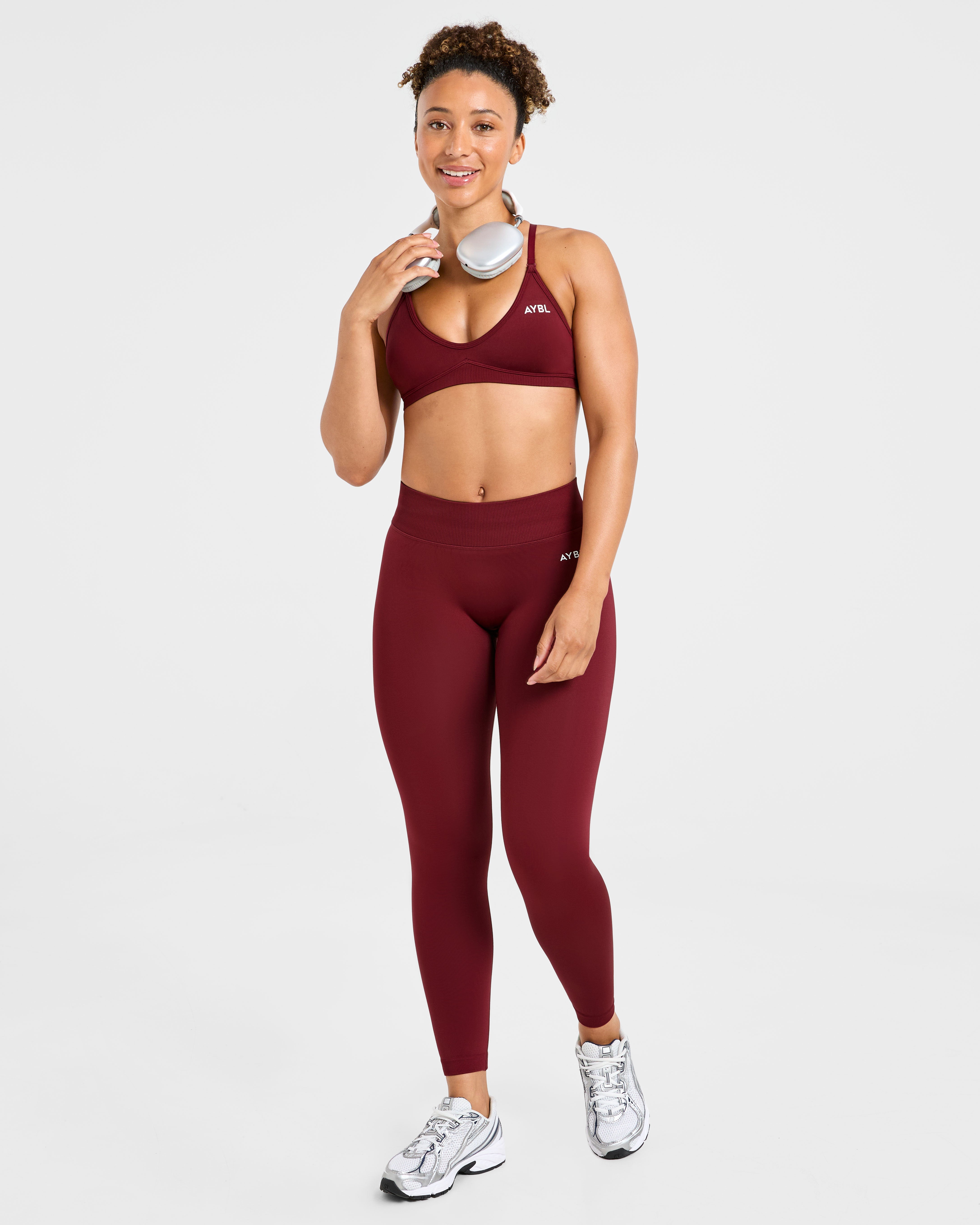 Adapt Seamless Strappy Sports Bra - Autumn Rot