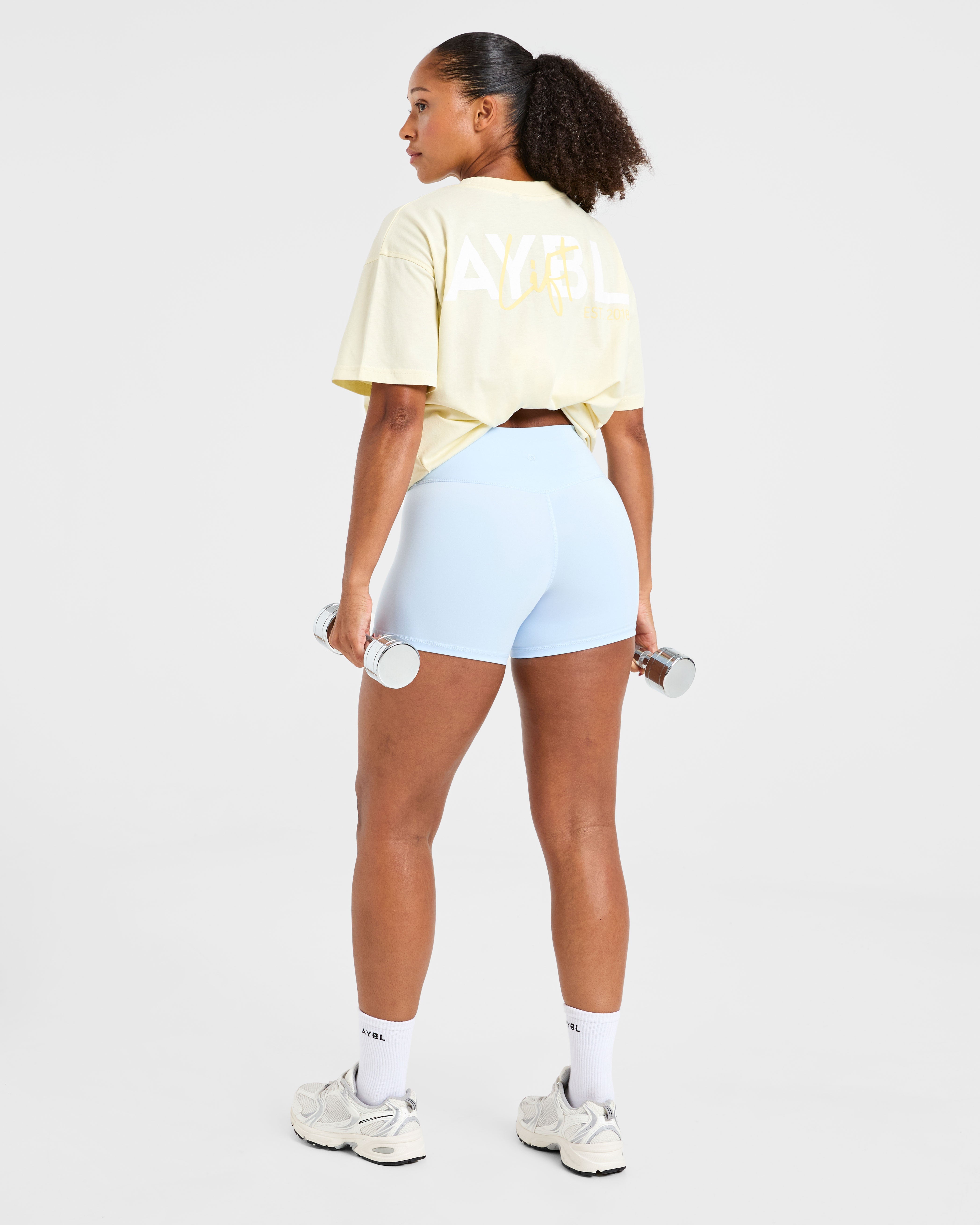 Lift Graphic Oversized T Shirt - Lemon Gelb