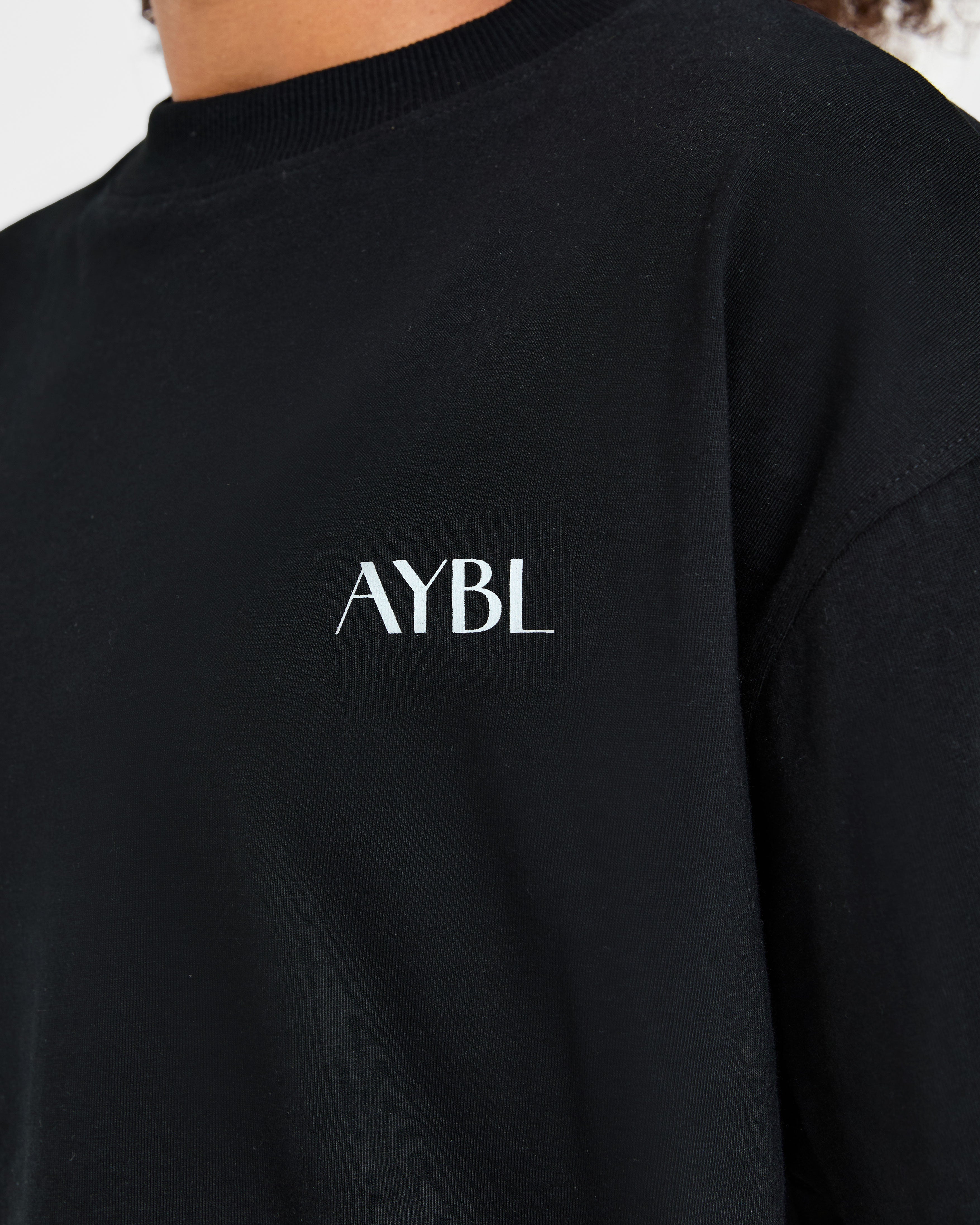 AYBL Wellness Oversized T Shirt - Schwarz