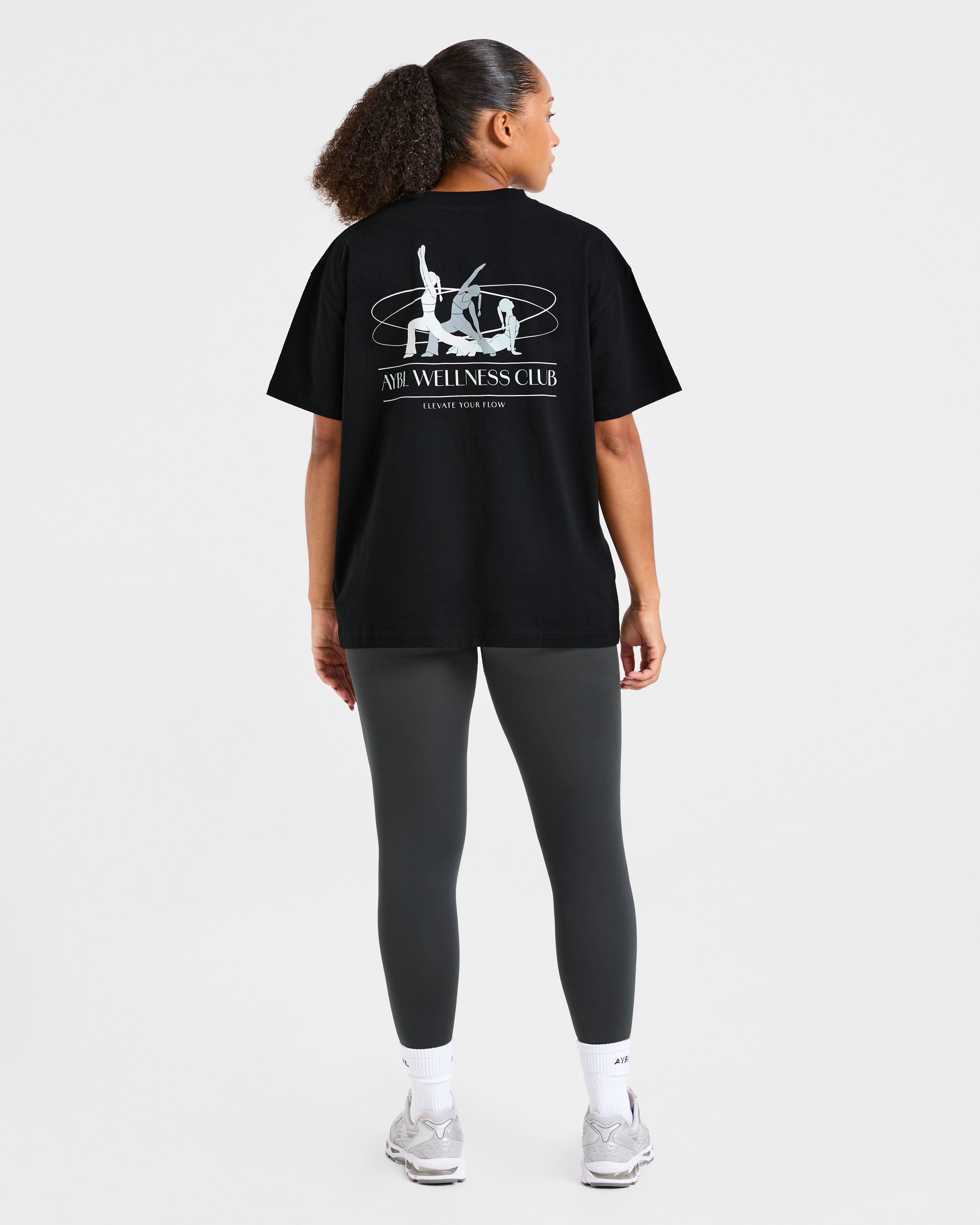 AYBL Wellness Oversized T Shirt - Schwarz