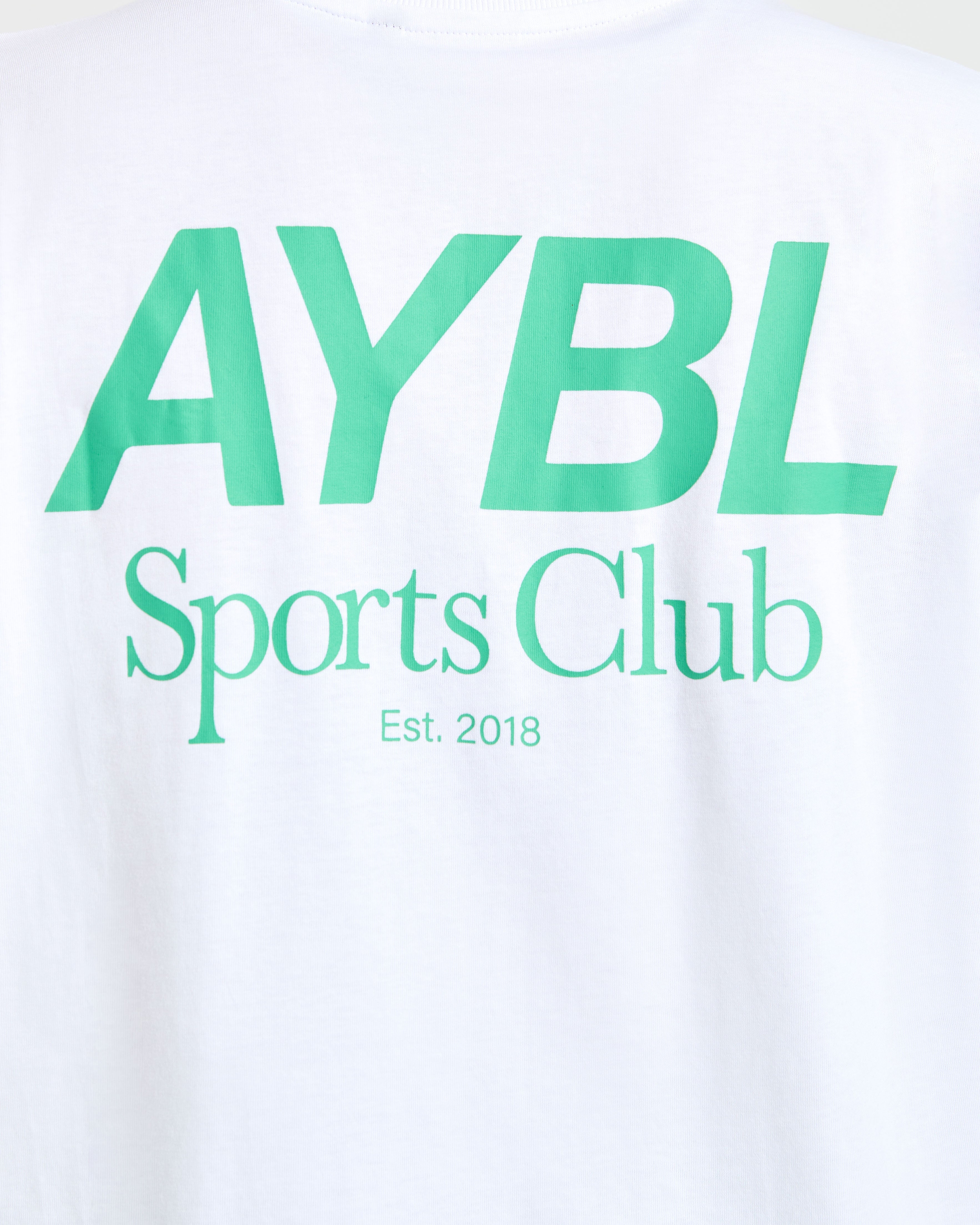 AYBL Sports Club Oversized T Shirt - Weiß/Racing Green