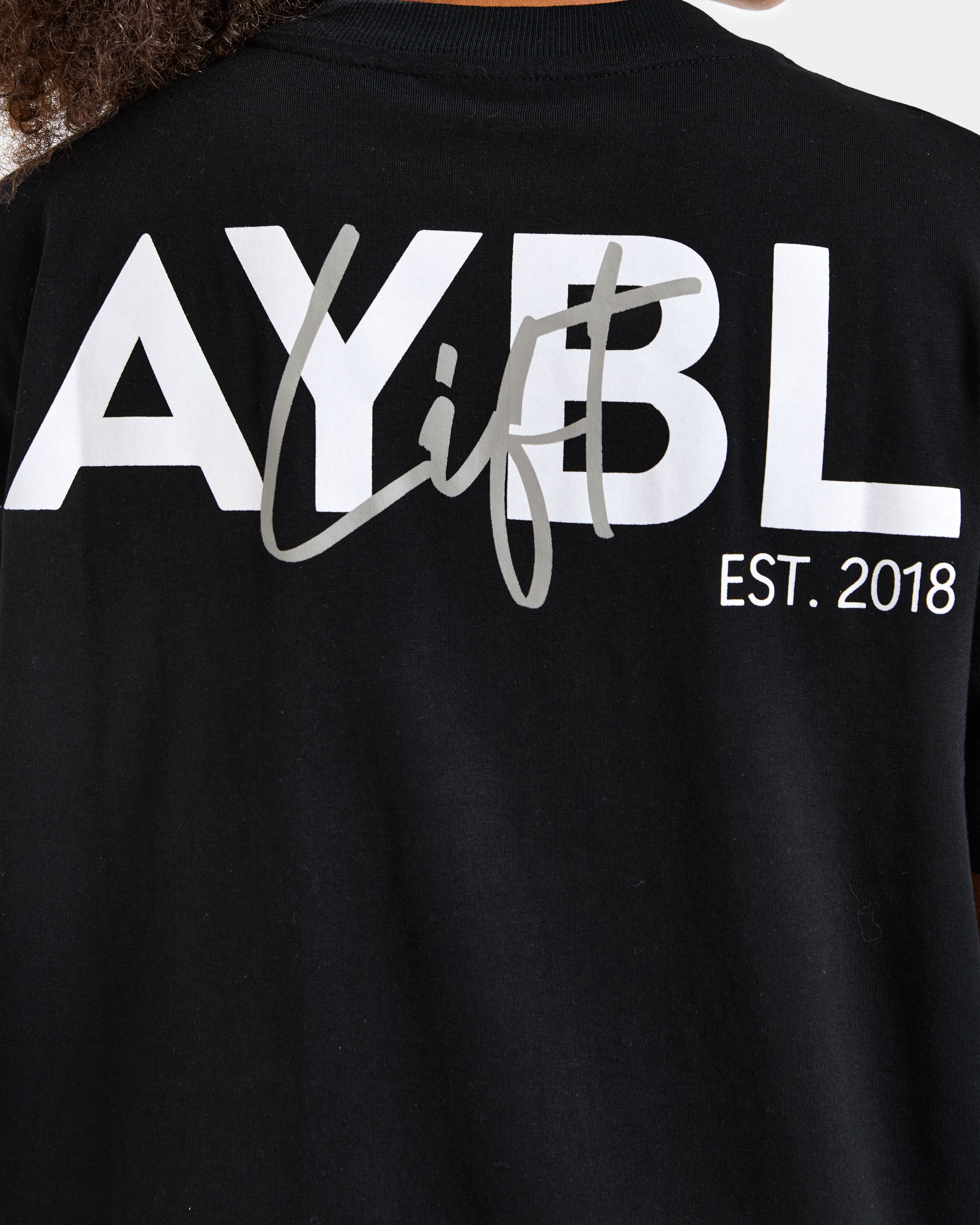 Lift Graphic Oversized T Shirt - Schwarz