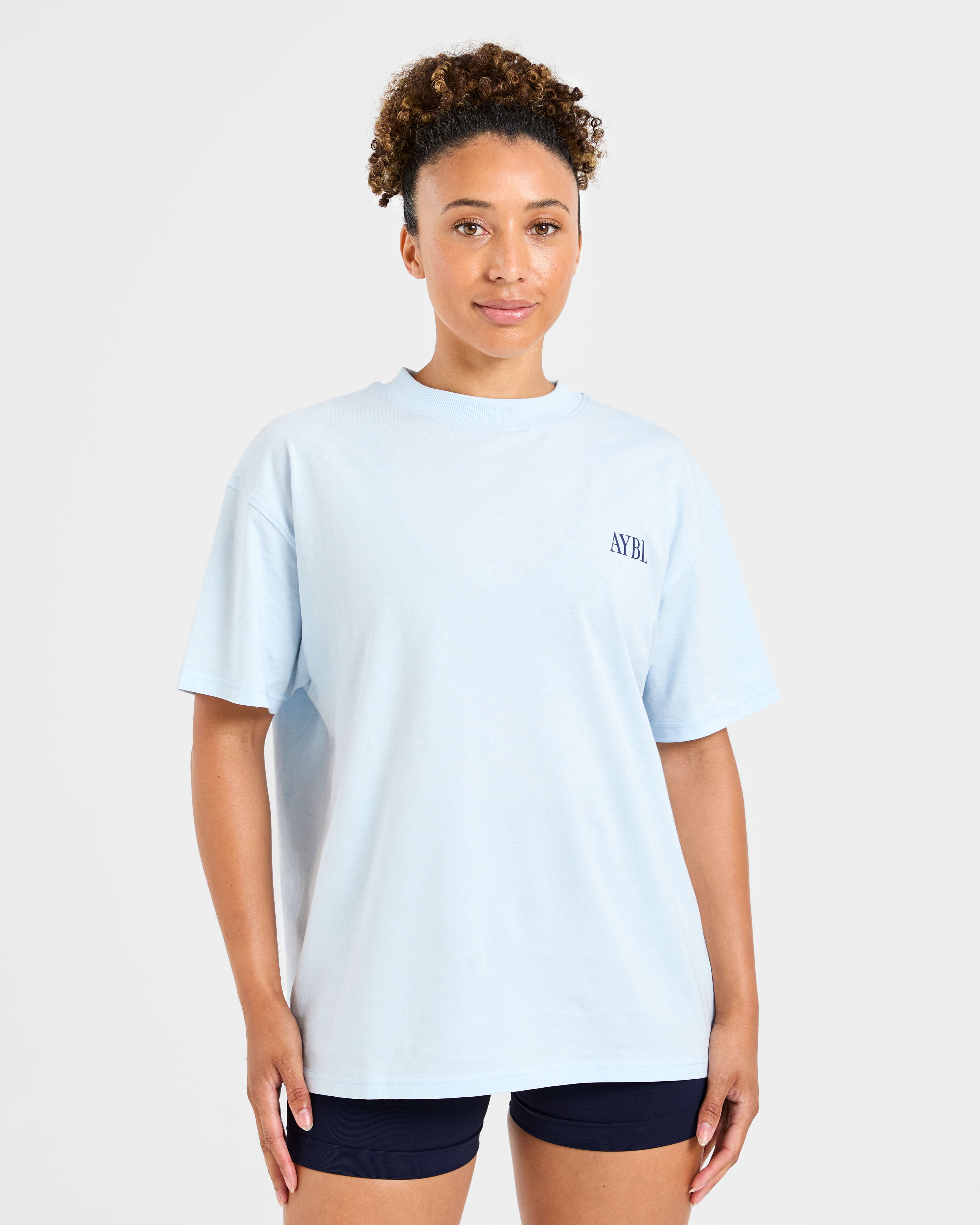 AYBL Strength Studio Oversized T Shirt - Blau