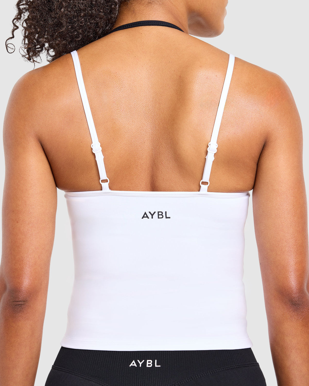 Double Layered Tank Top - Weiß/Schwarz