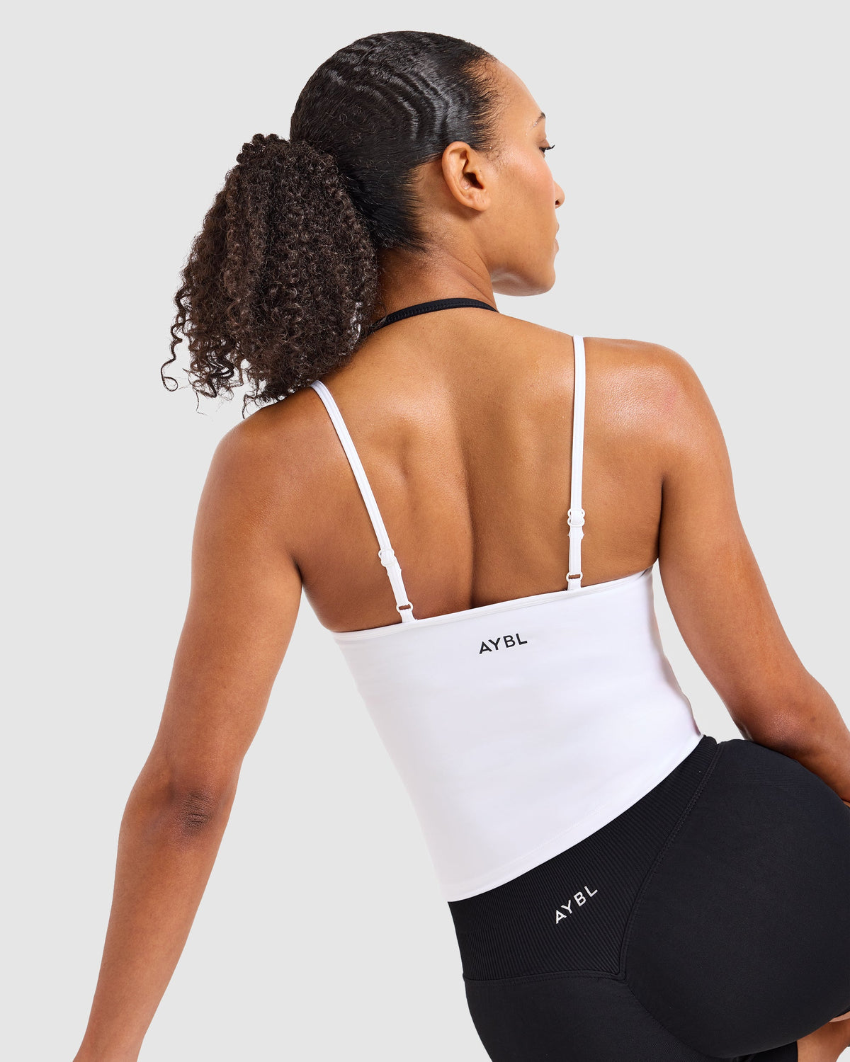 Double Layered Tank Top - Weiß/Schwarz