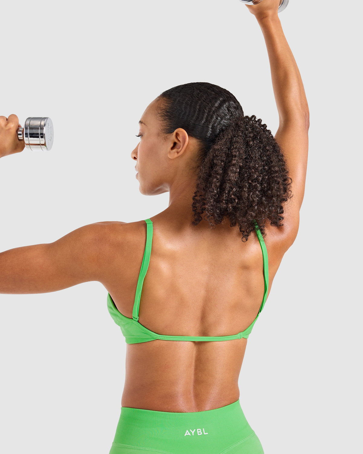 Adapt Seamless Strappy Sports Bra - Bright Grün
