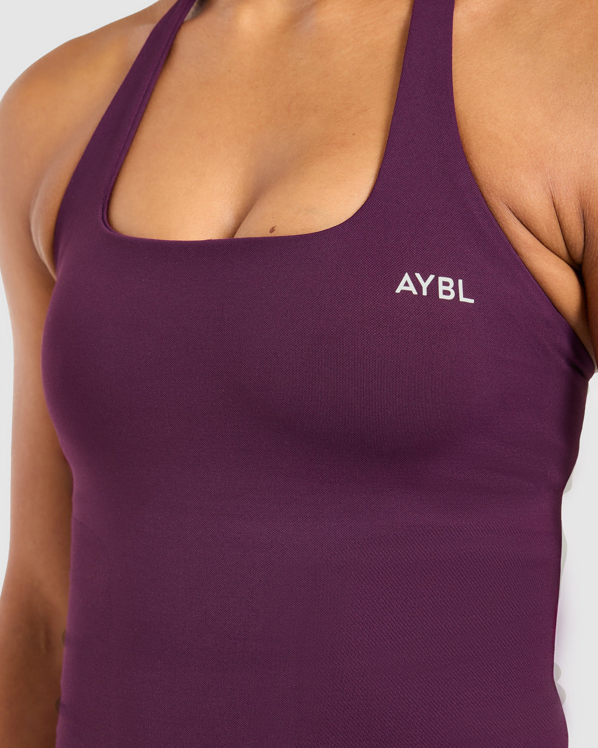 Enhance Seamless Halterneck Top - Midnight Plum