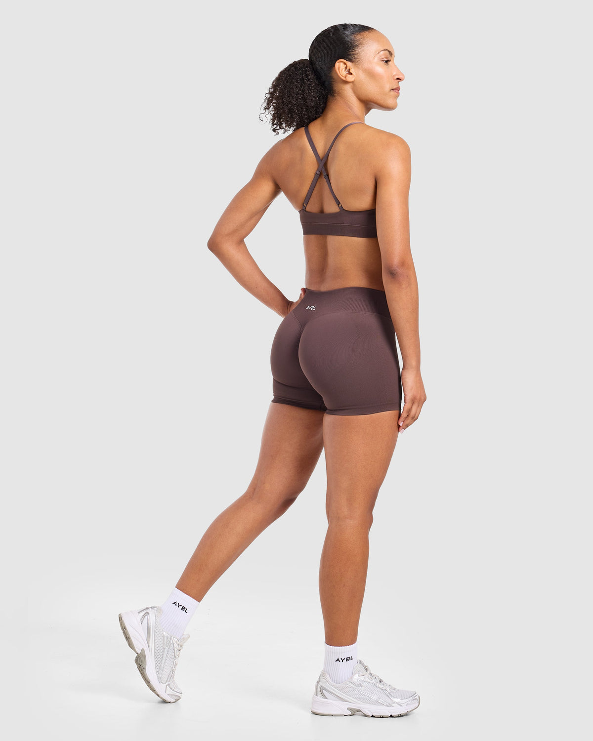 Enhance Seamless Shorts | 3.5" - Cocoa Braun