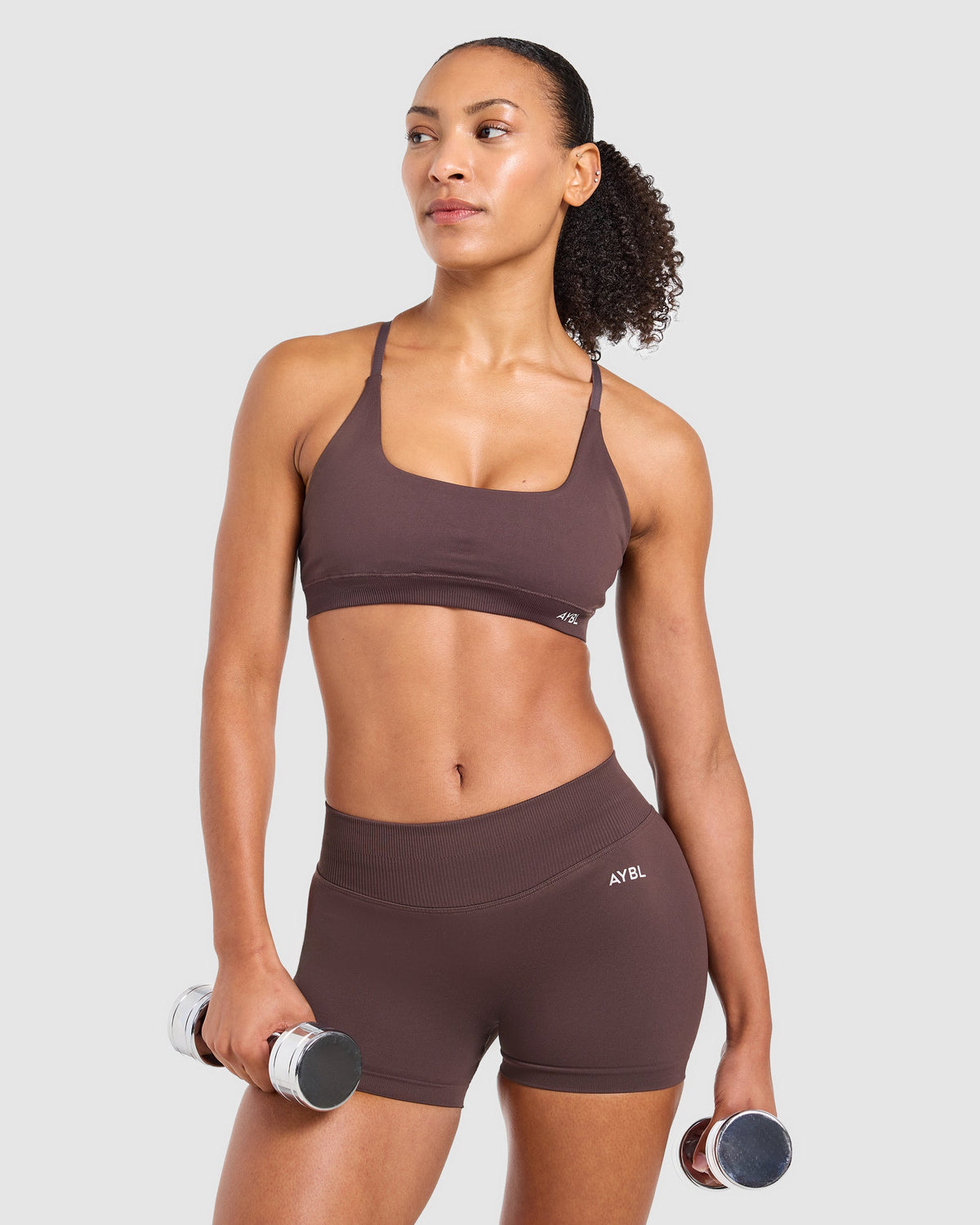 Enhance Seamless Sports Bra - Cocoa Braun