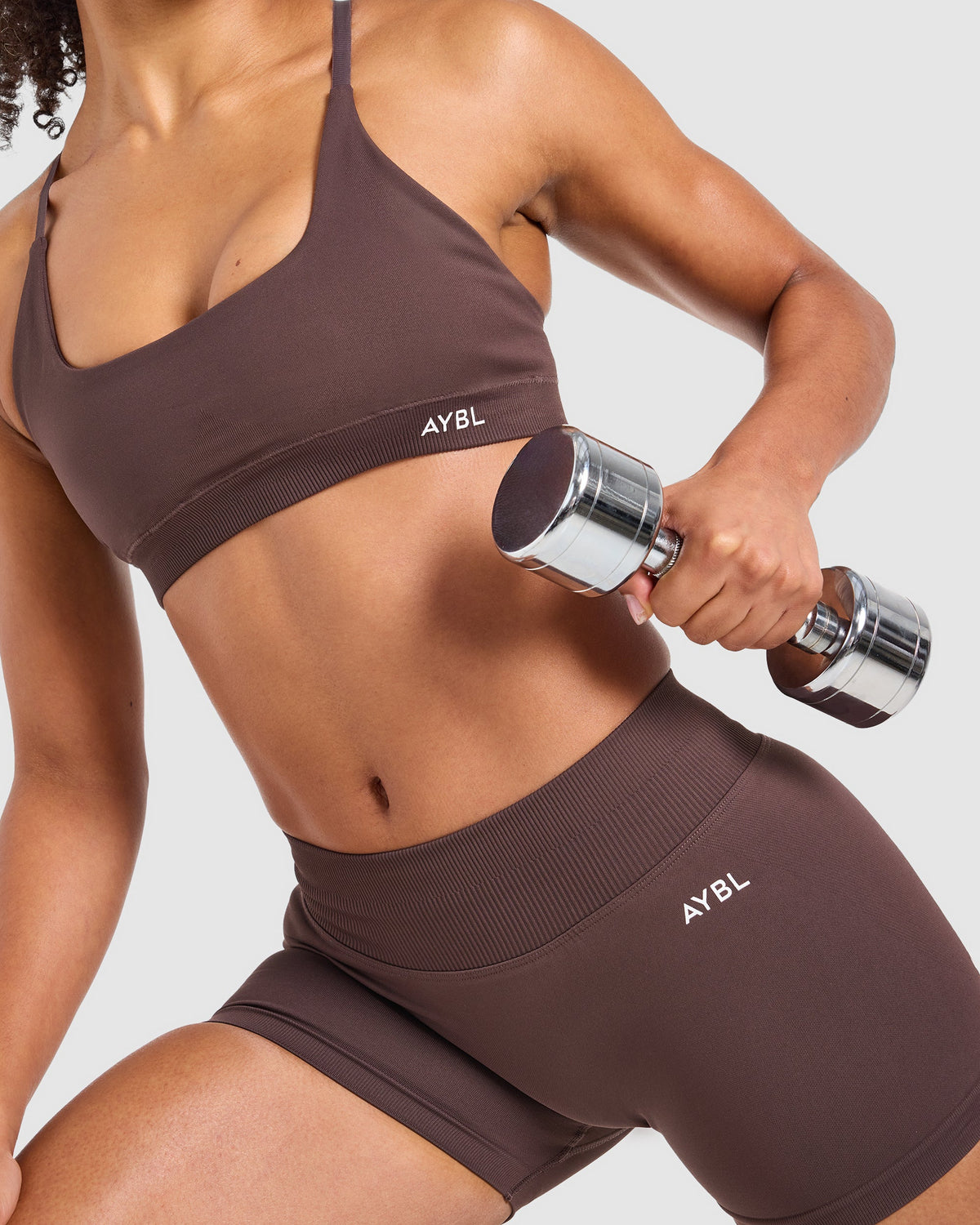 Enhance Seamless Shorts | 3.5" - Cocoa Braun