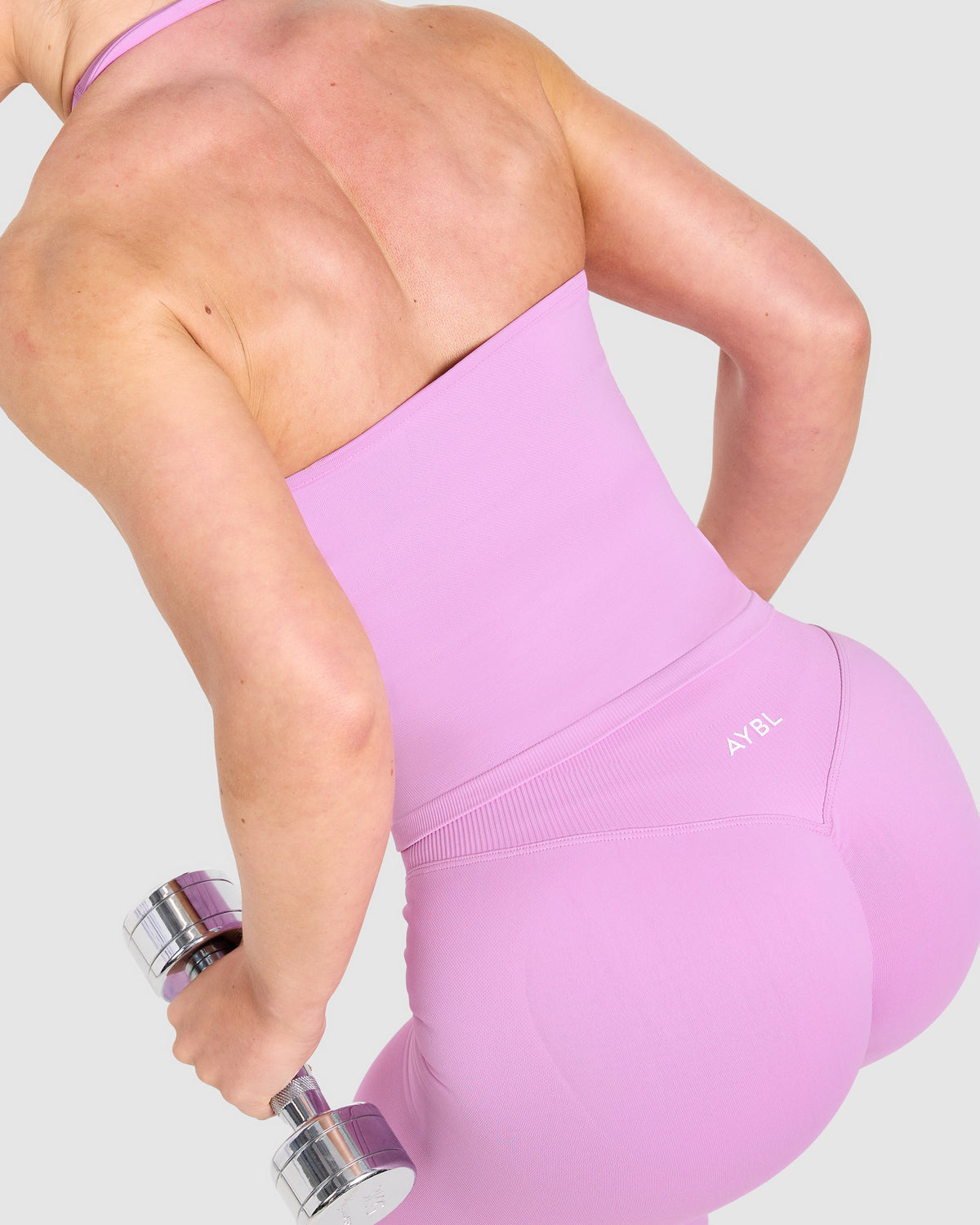 Enhance Seamless Halterneck Top - Deep Lilac