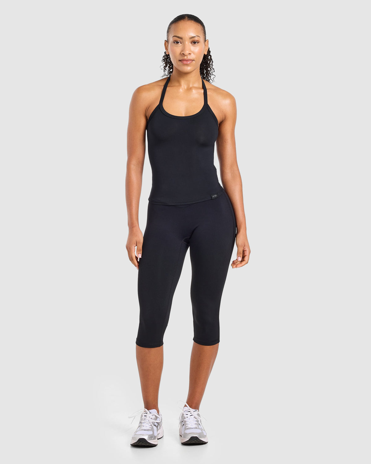 Ease Halterneck Top - Schwarz