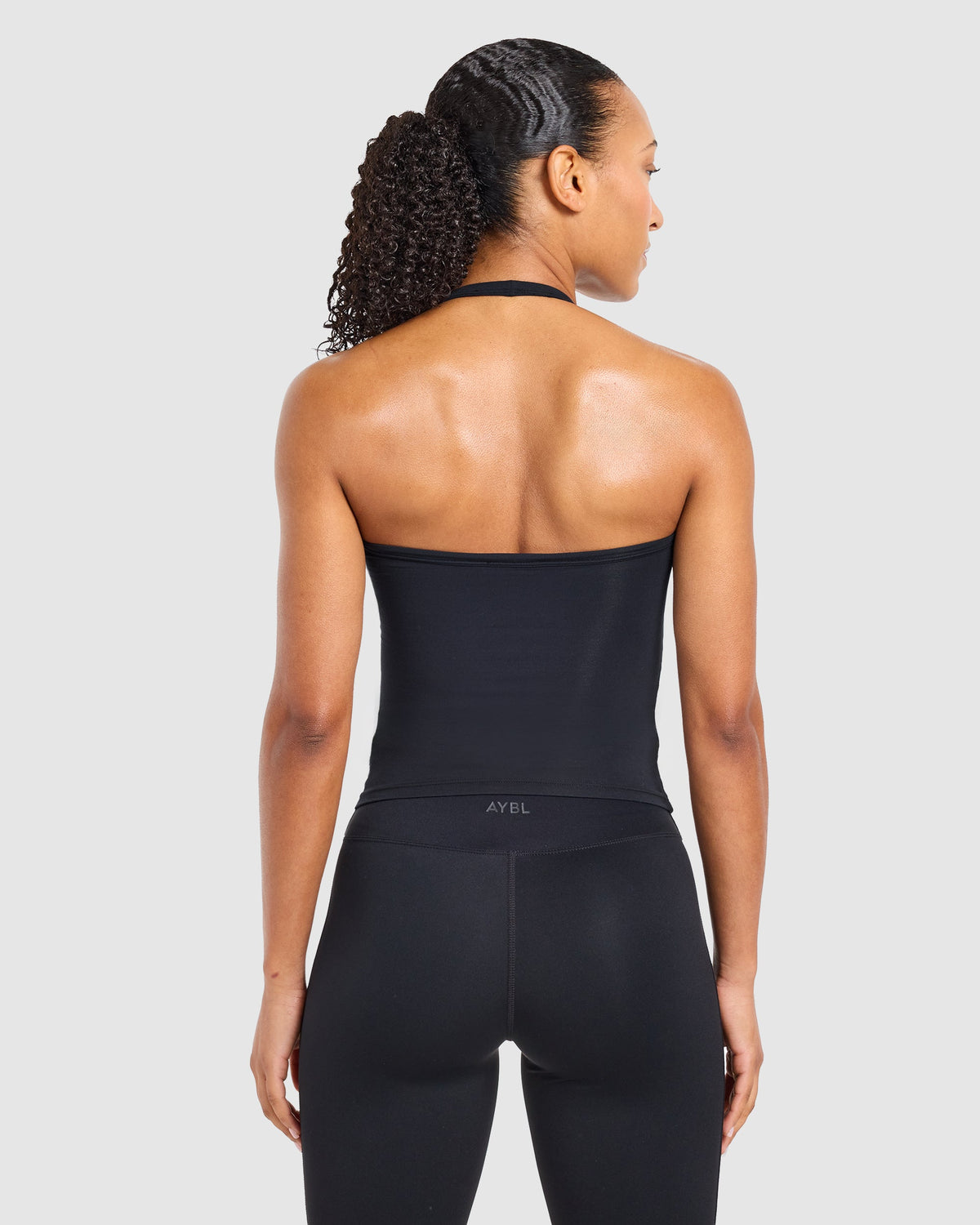 Ease Halterneck Top - Schwarz