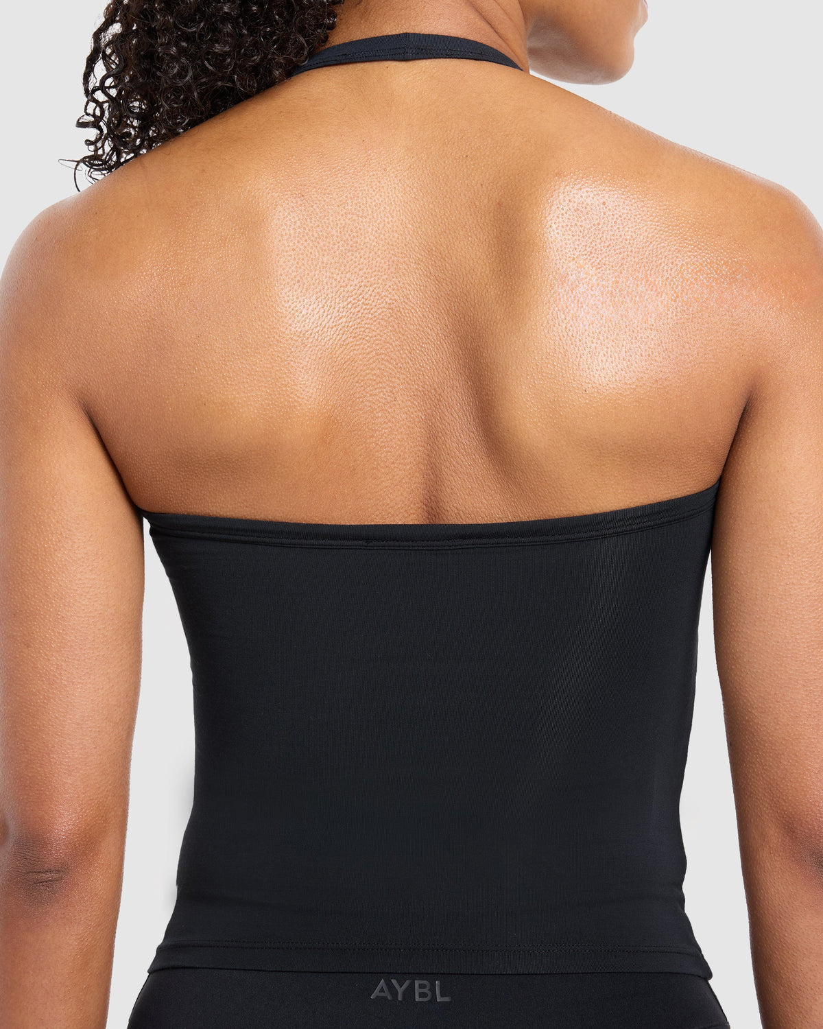 Ease Halterneck Top - Schwarz