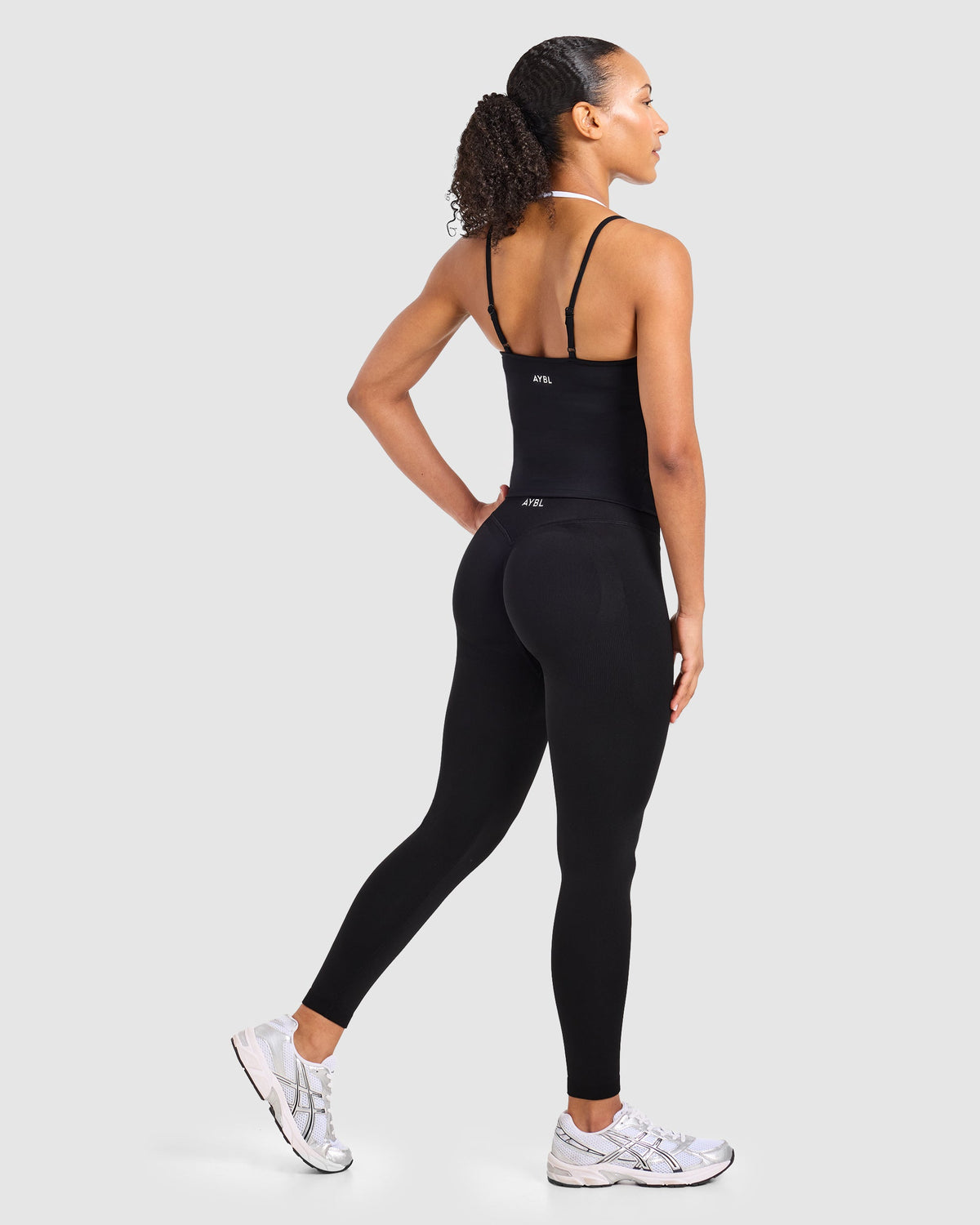 Double Layered Tank Top - Schwarz/Weiß