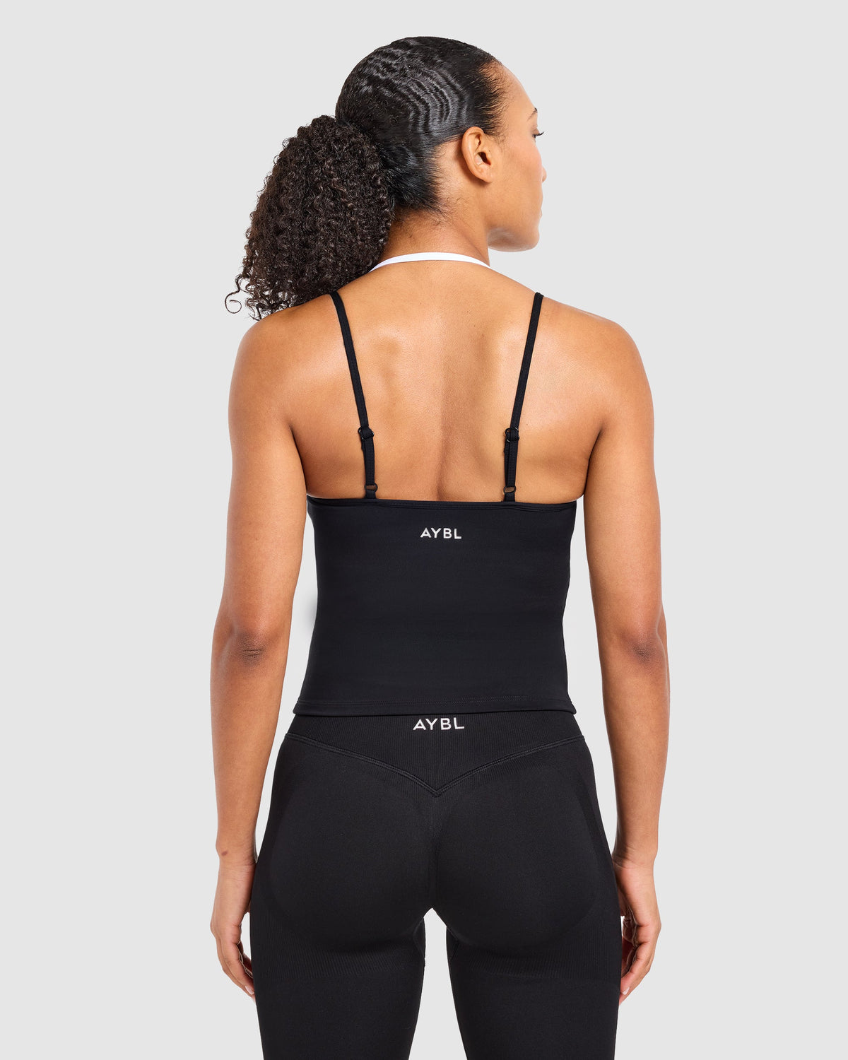 Double Layered Tank Top - Schwarz/Weiß