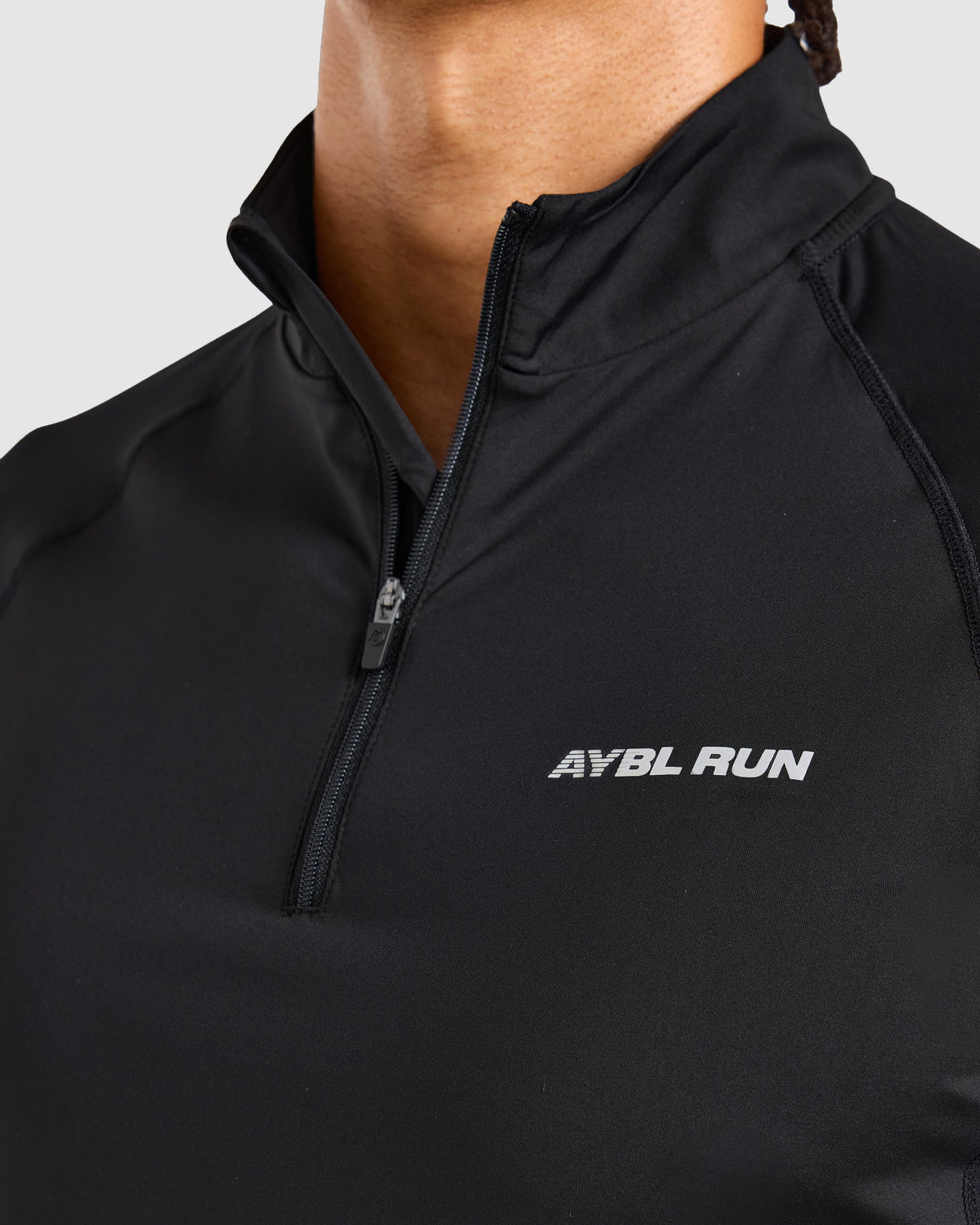 Run 1/4 Zip Pullover - Schwarz