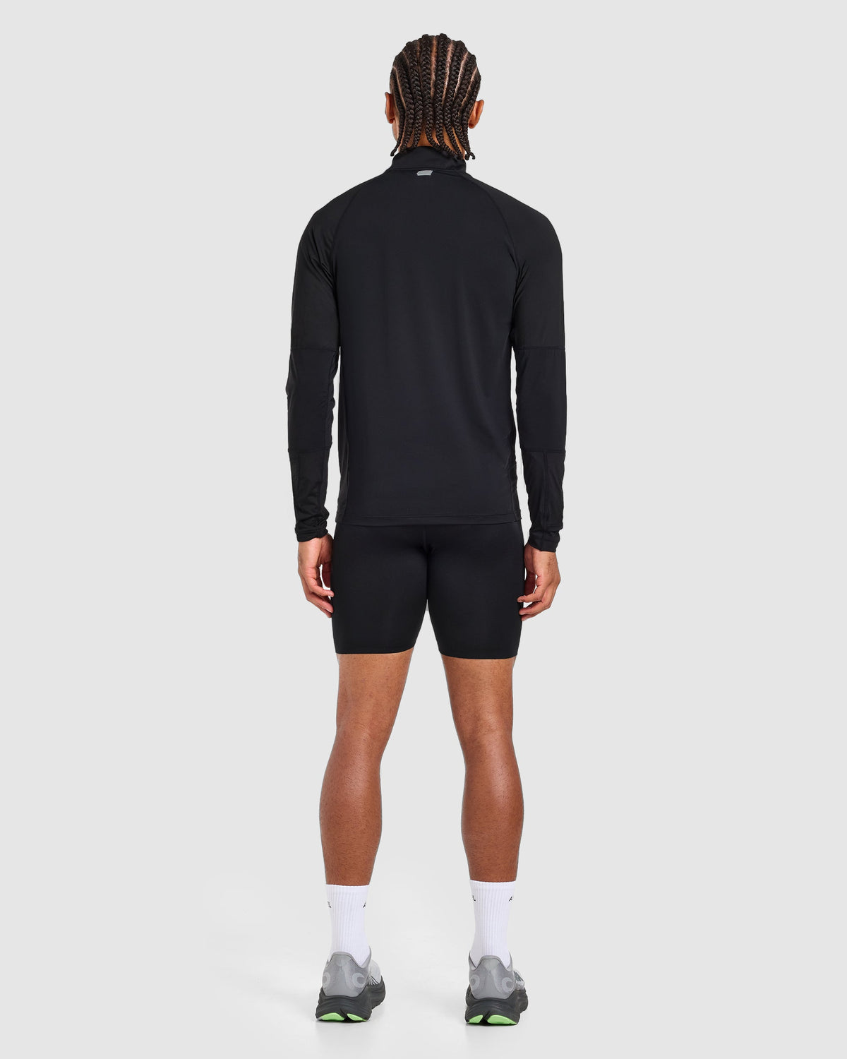 Run 1/4 Zip Pullover - Schwarz