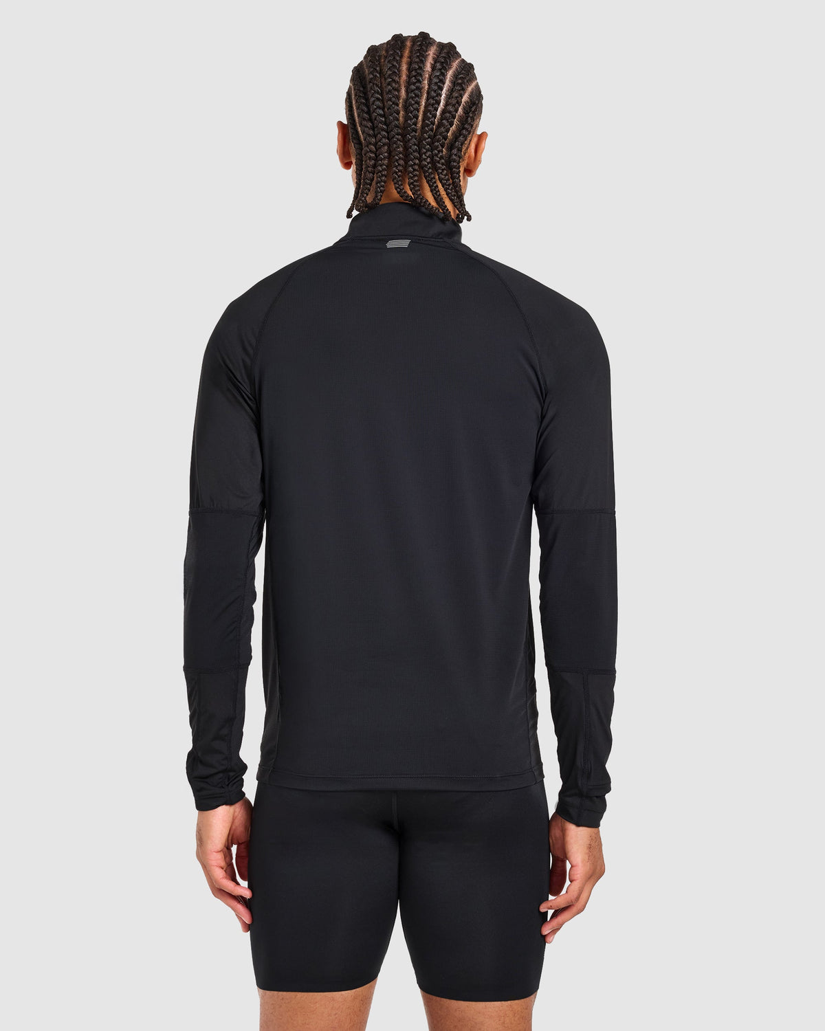 Run 1/4 Zip Pullover - Schwarz