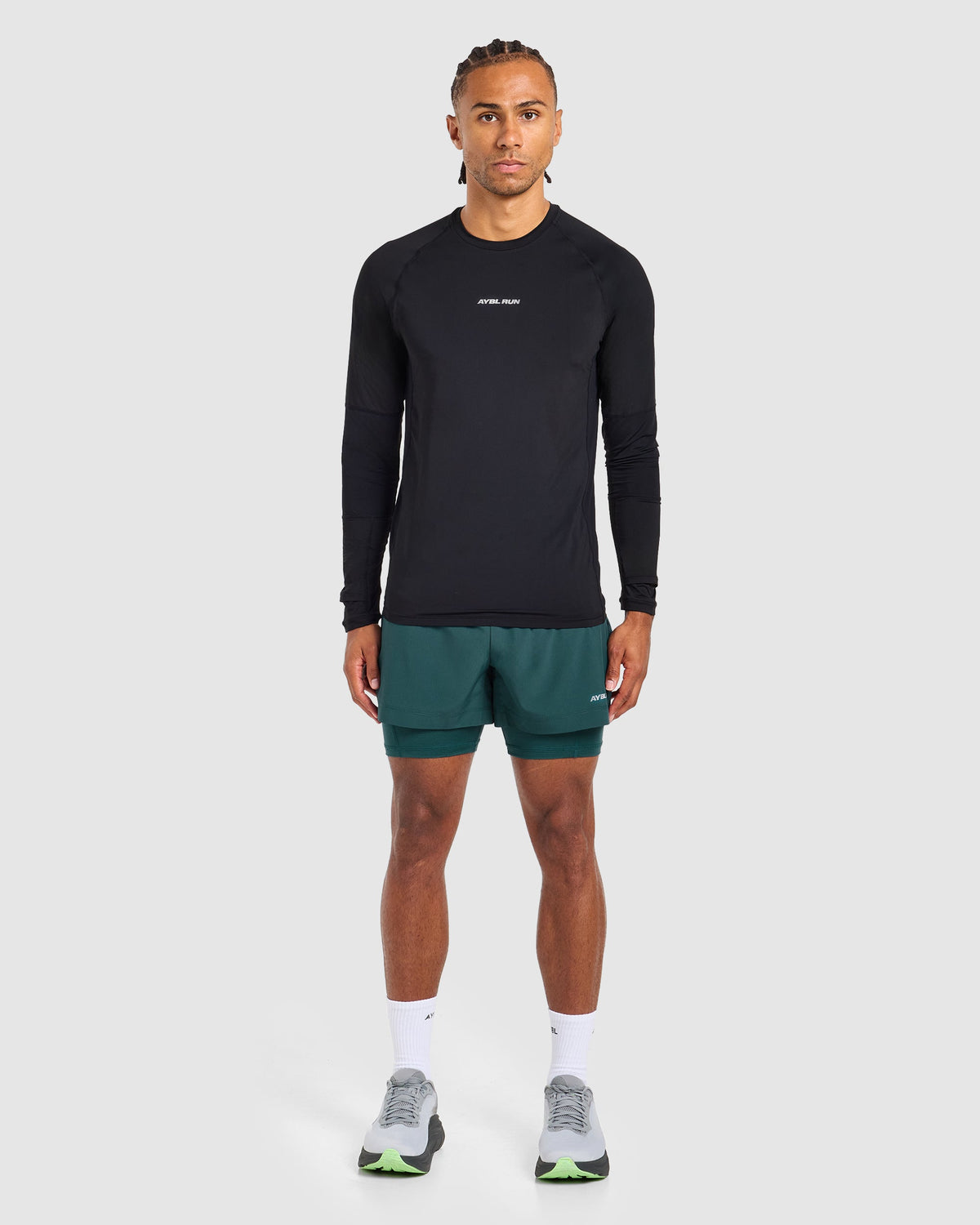 Run Long Sleeve T Shirt - Schwarz