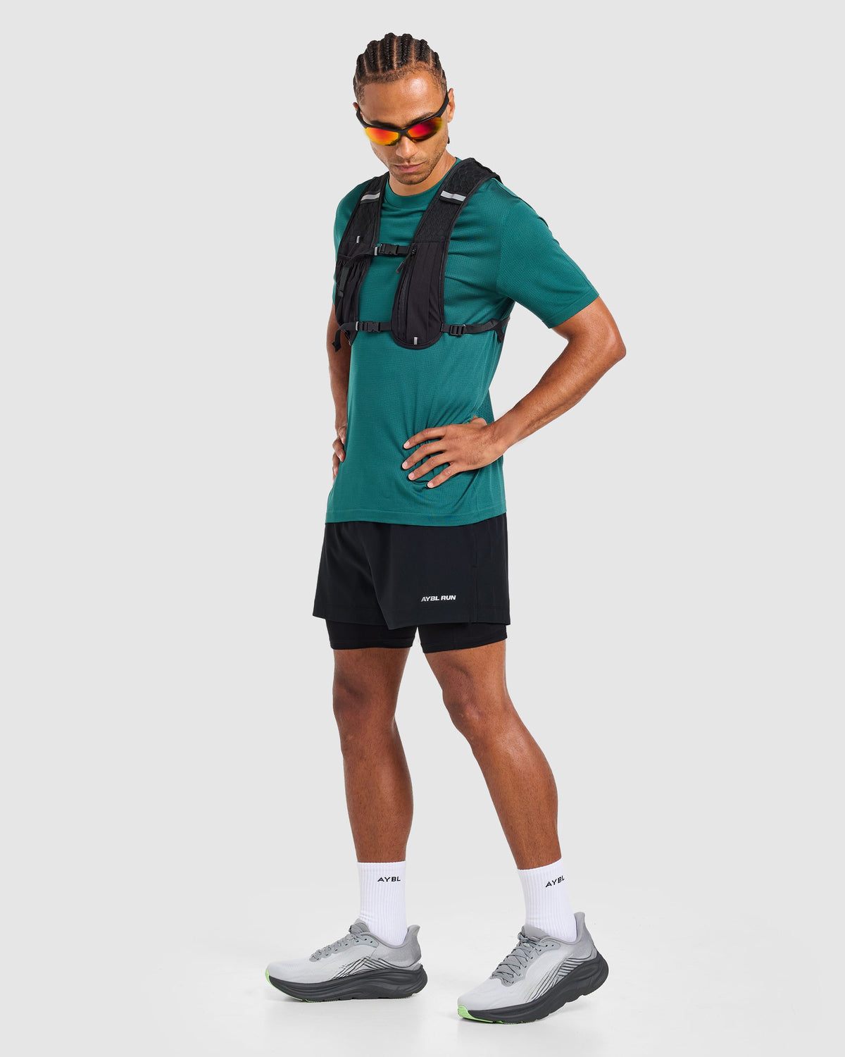 Run 2 in 1 Shorts - Schwarz