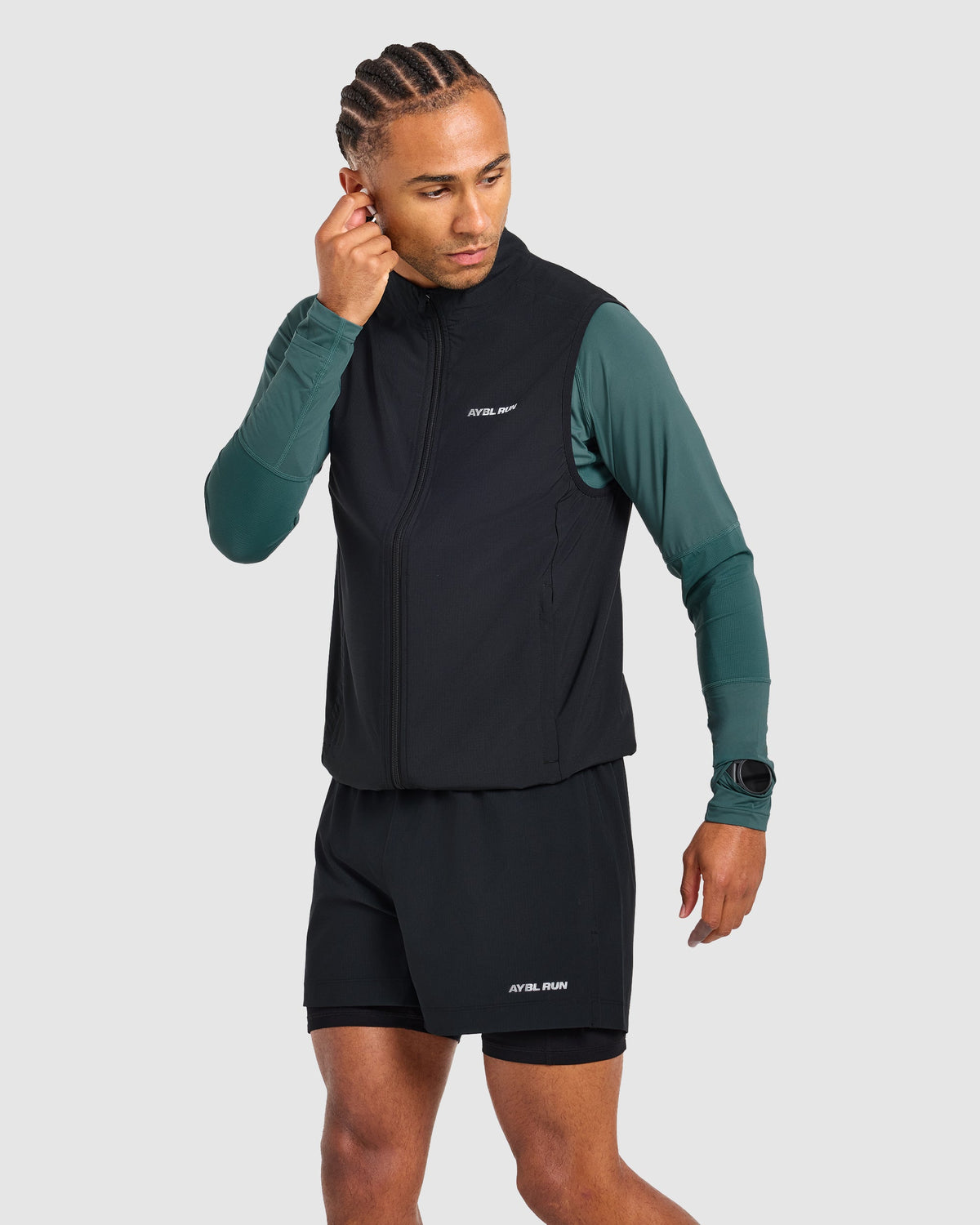 Run Gilet - Schwarz
