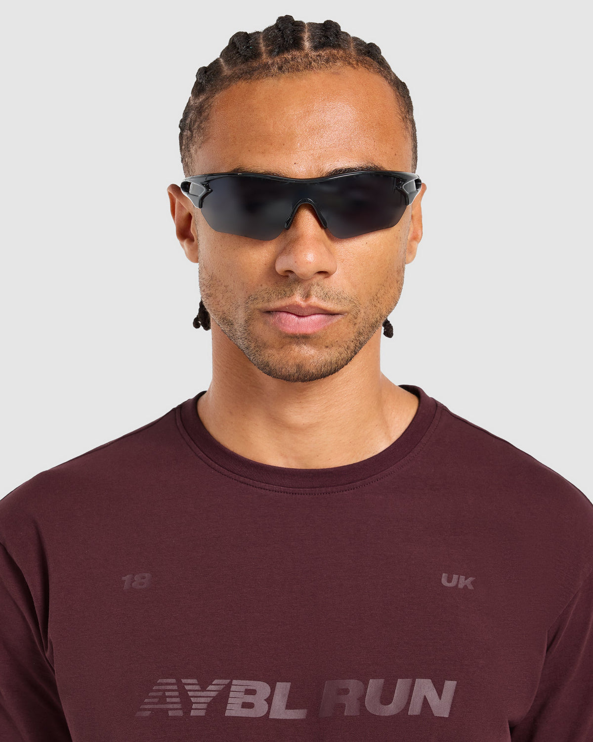 Run Graphic T Shirt - Dark Burgundy