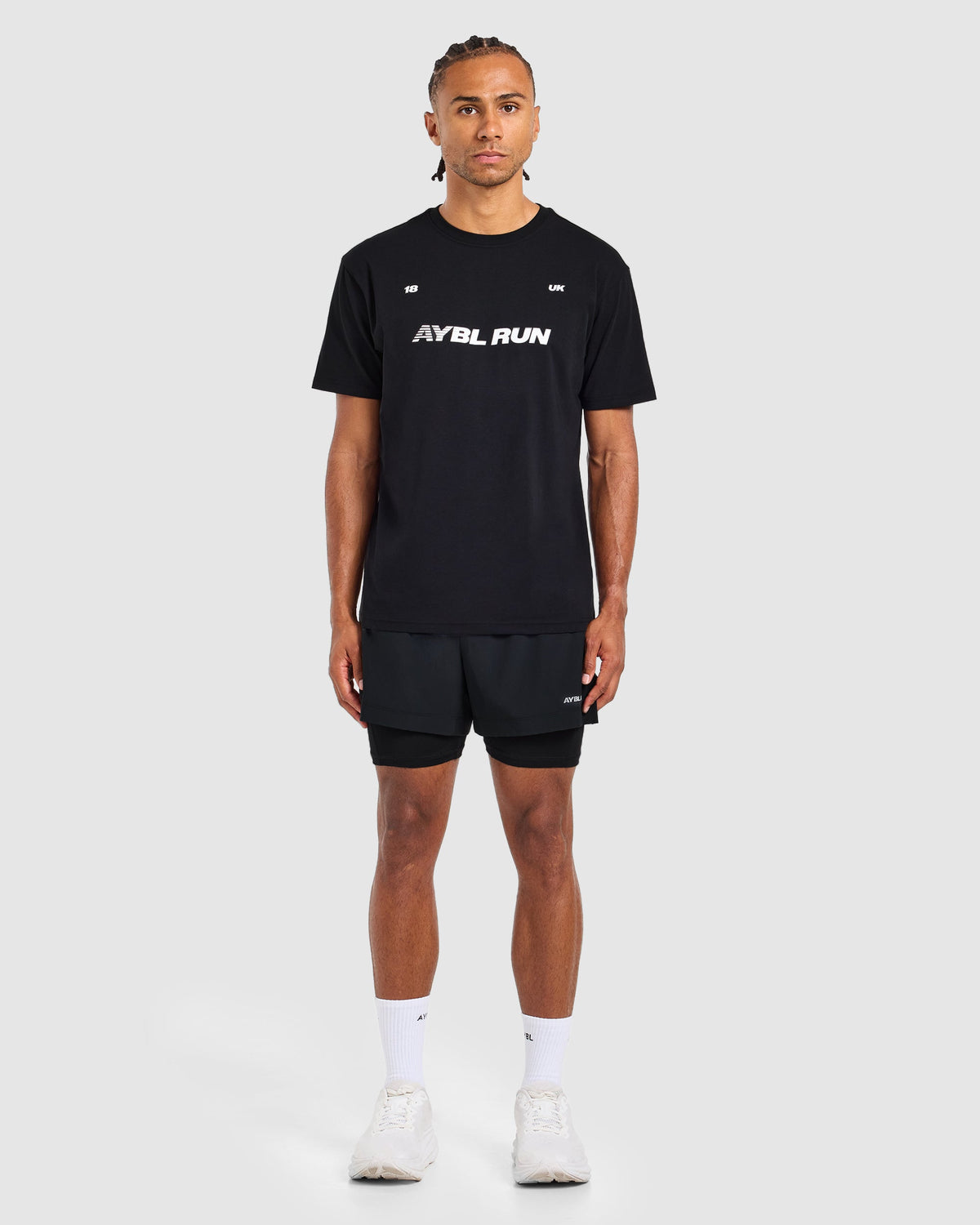 Run Graphic T Shirt - Schwarz